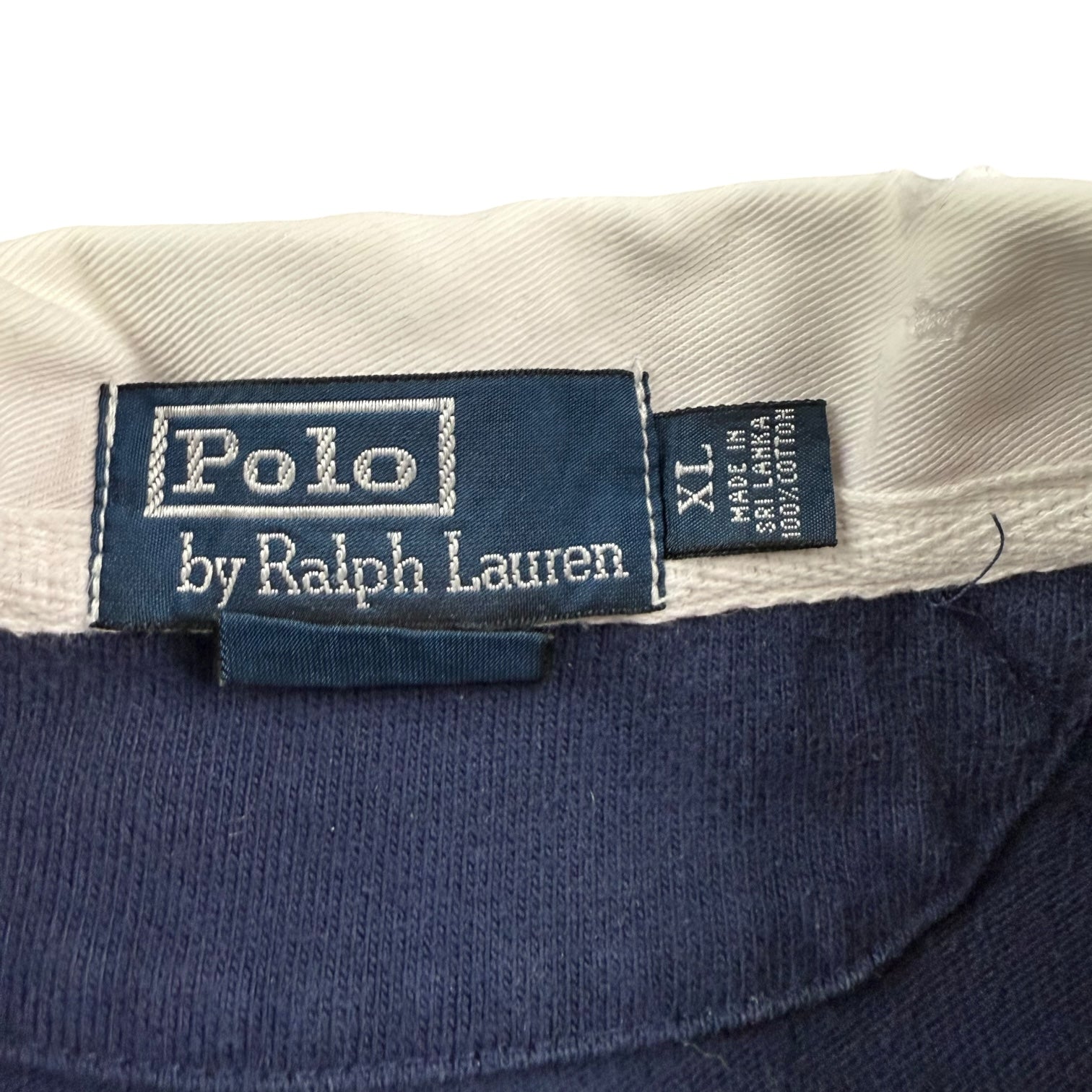 Vintage Ralph Lauren L/S Polo Rugby Navy Blue
