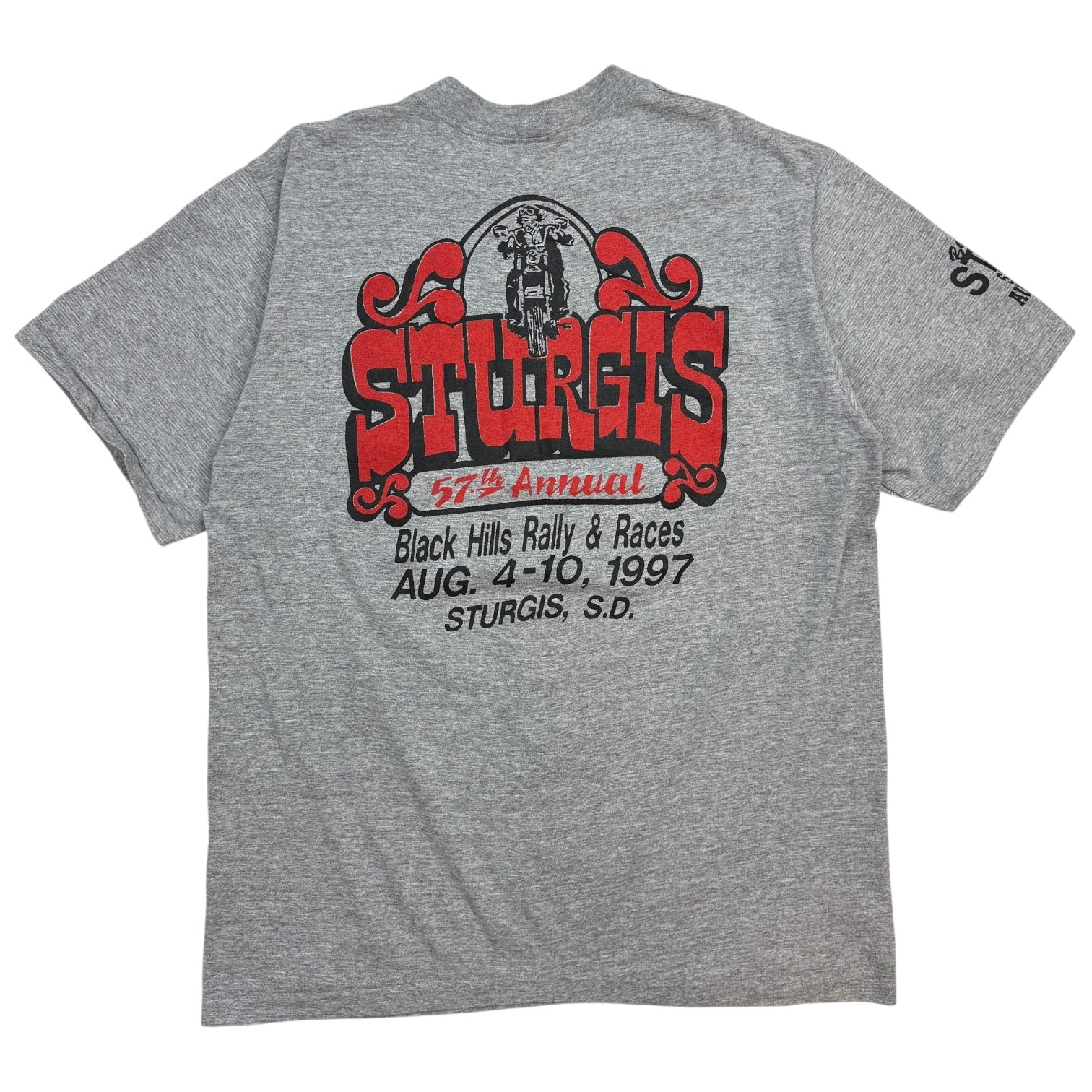 1997 57th Annual Sturgis Bike Rally Tee Grey