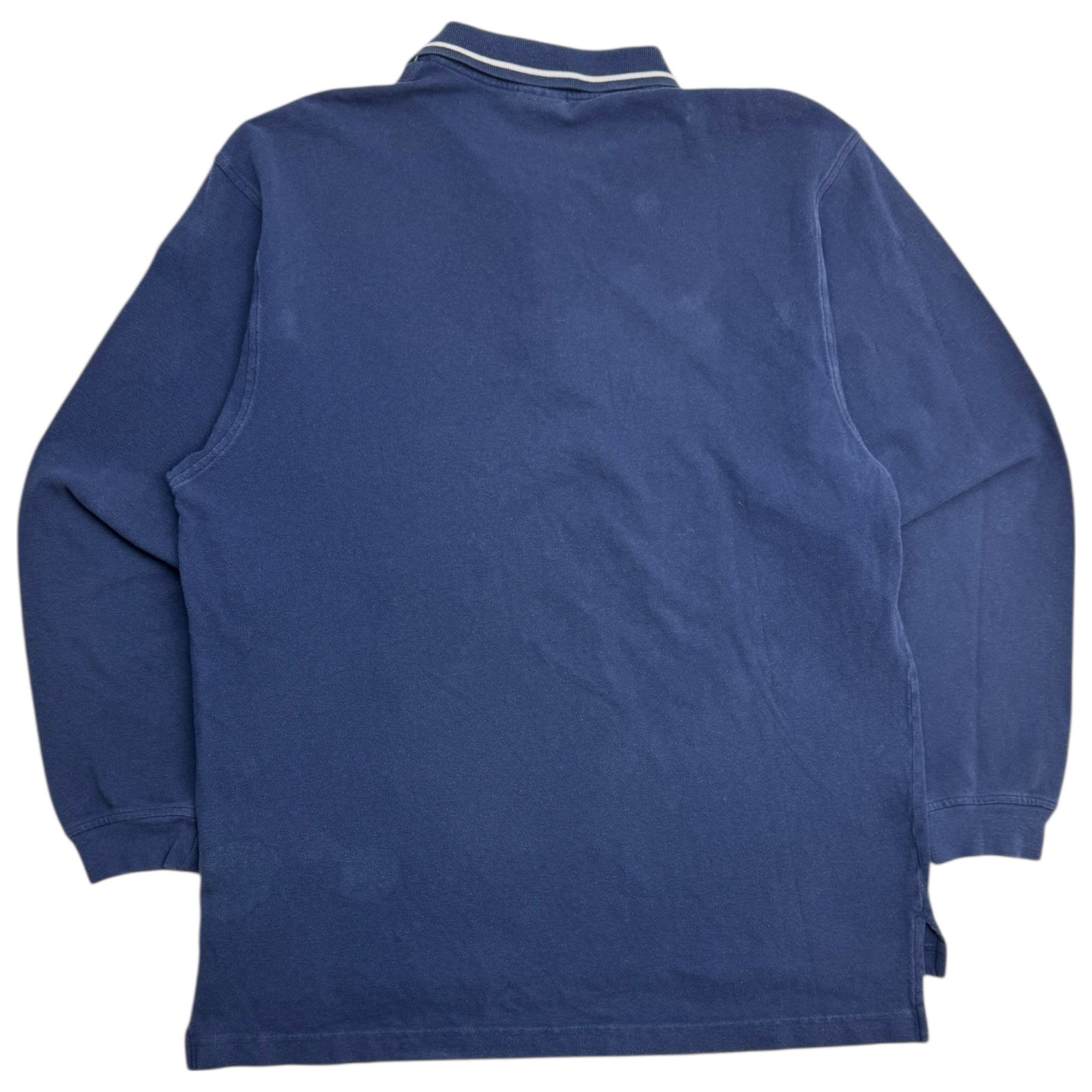 Vintage 90s Nike Collared Longsleeve Shirt Navy