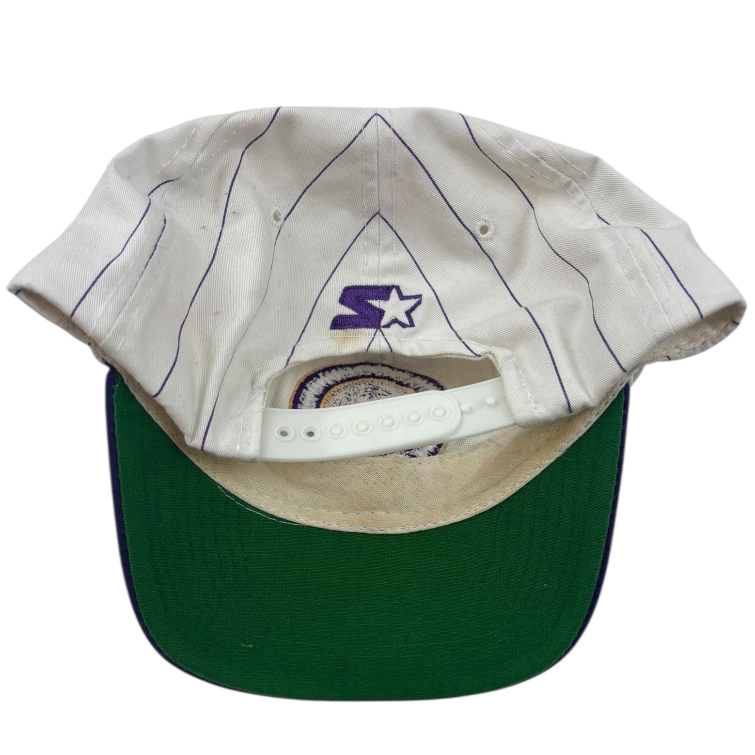 Vintage Louisiana State University Tigers SnapBack Hat White/Purple