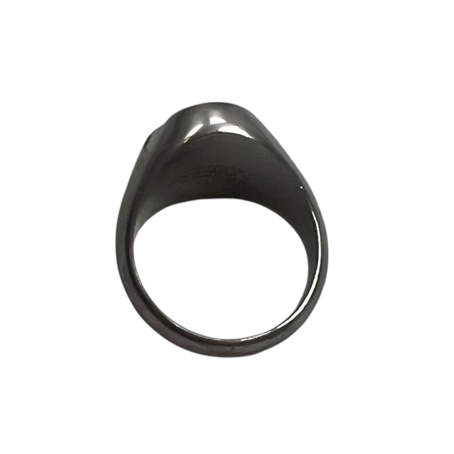 MM6 Maison Margiela Signet Ring Brushed Silver