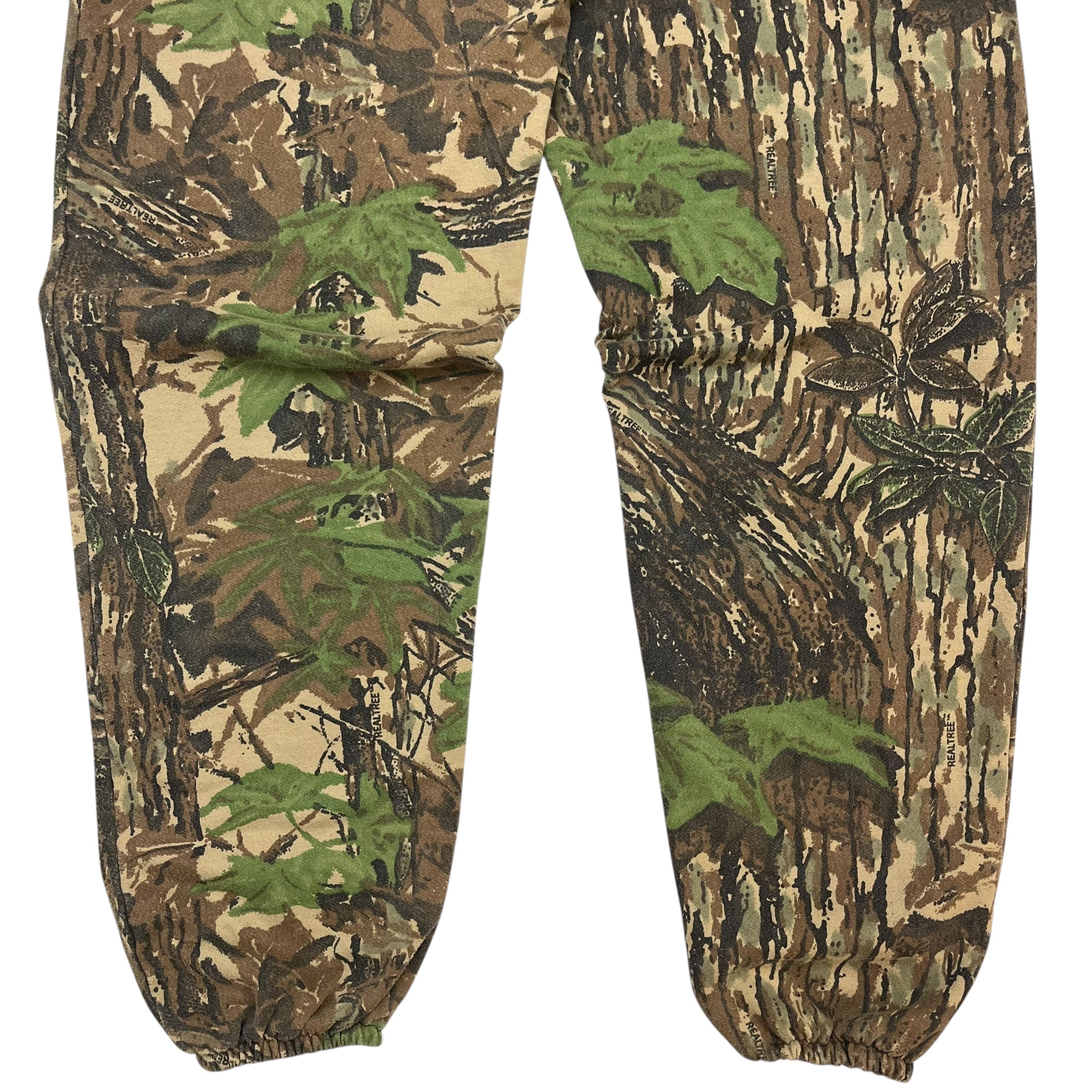 Vintage Real Tree Camouflage Sweat Pants Dark Green/Brown