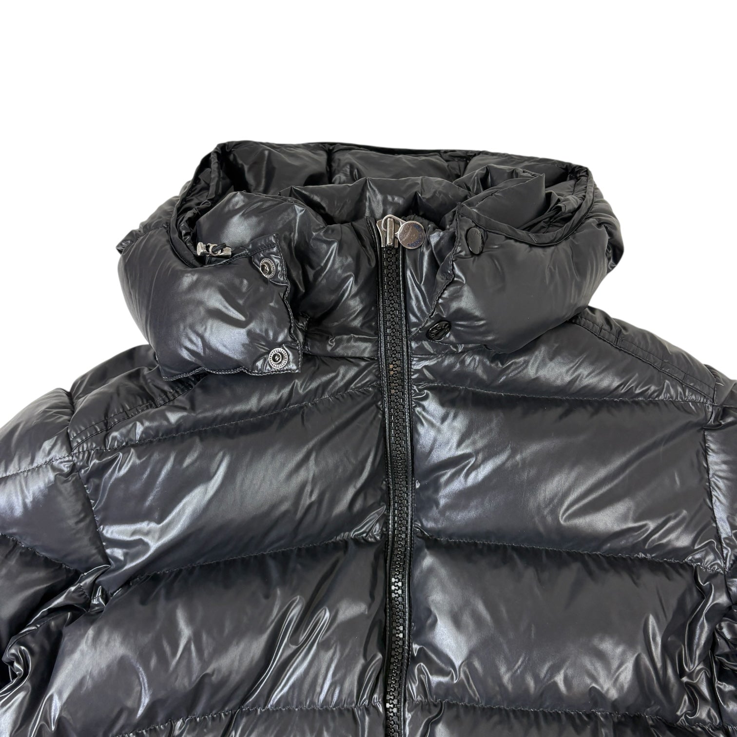 Moncler Maya Hooded Down Jacket Black