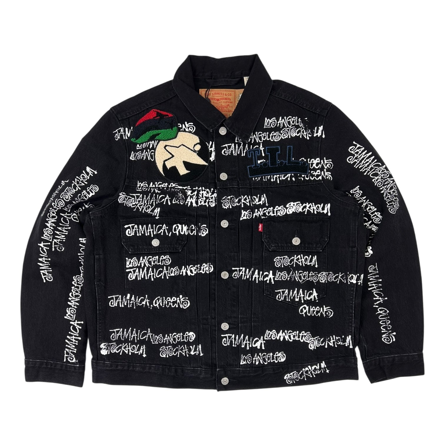 Stussy Denim Tears Denim Jacket Black