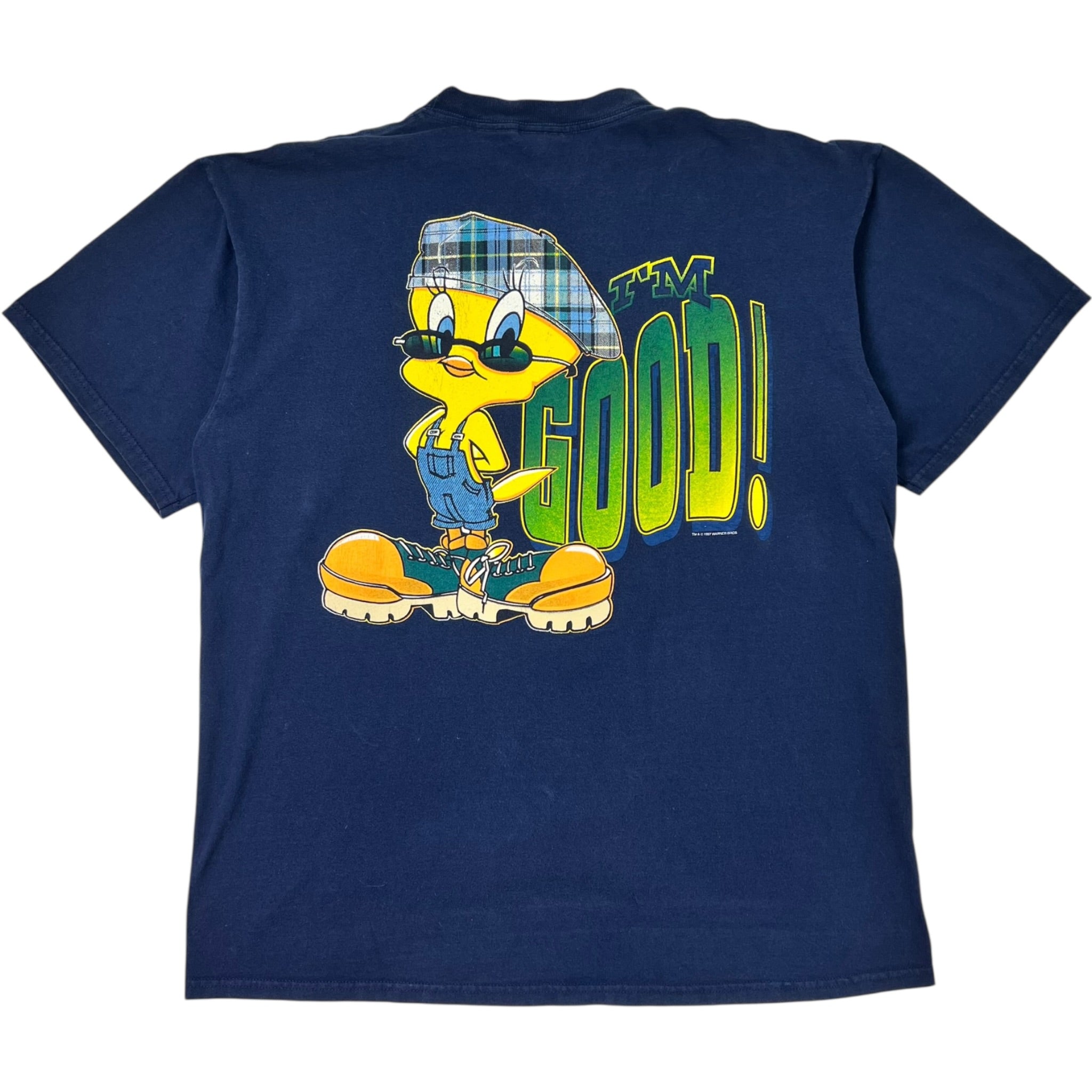 1997 Vintage Warner Bros Looney Tunes Tweety Bird "I'm Not Lucky I'm Good” T-Shirt