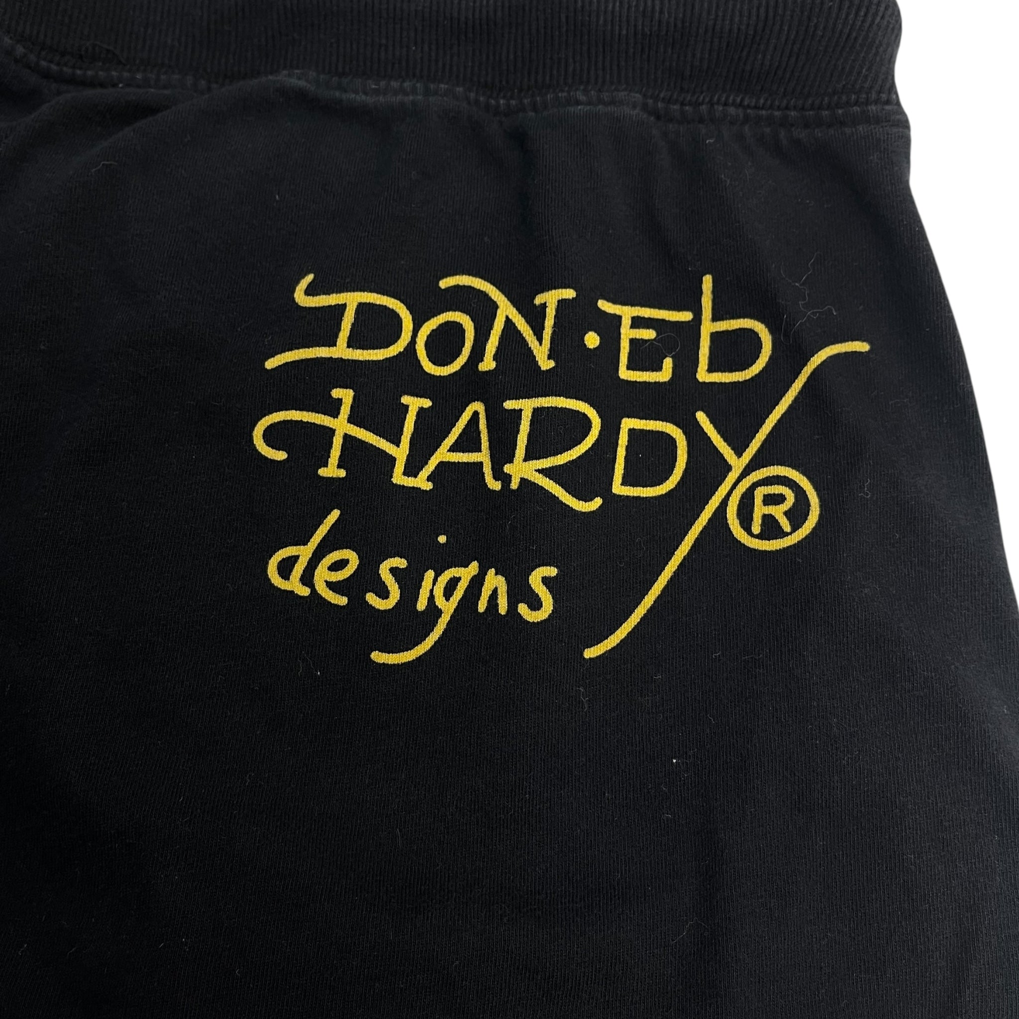 Vintage Y2K Ed Hardy Skull Sweatshorts Noir