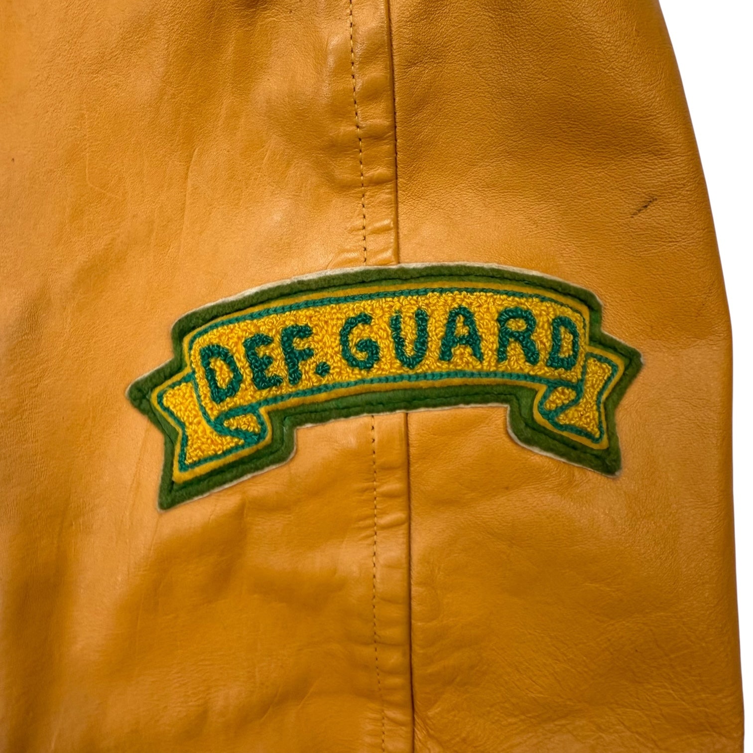 1976 Lakeland College Football Letterman Bomber Jacket Green