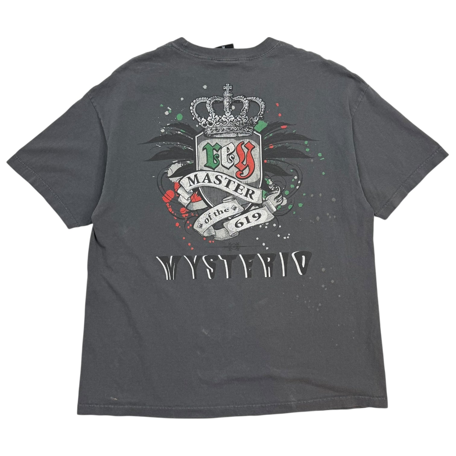 Vintage WWE Rey Mysterio ‘Master Of The 619’ Tee Grey