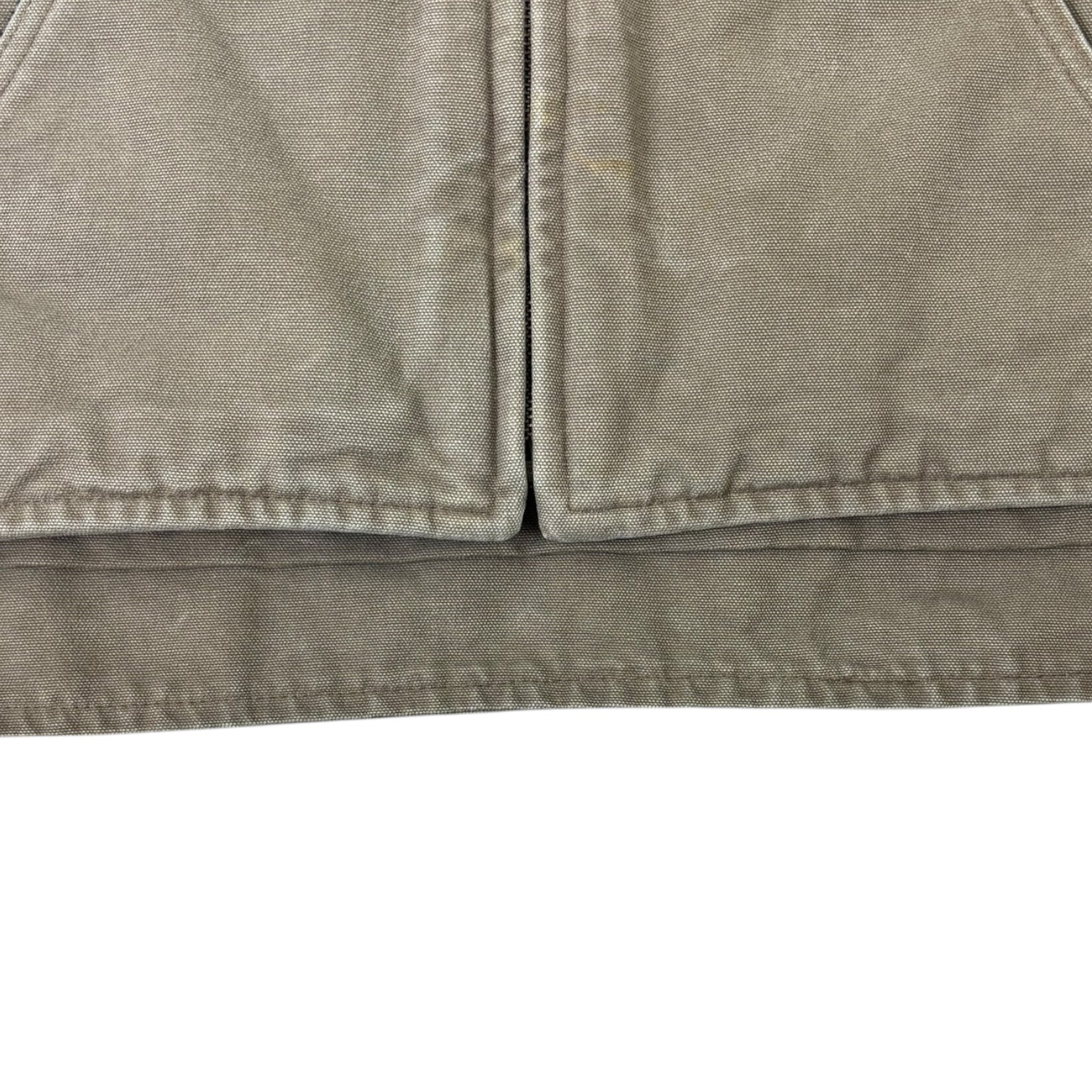 Vintage Carhartt Sherpa-Lined Workwear Vest Brown