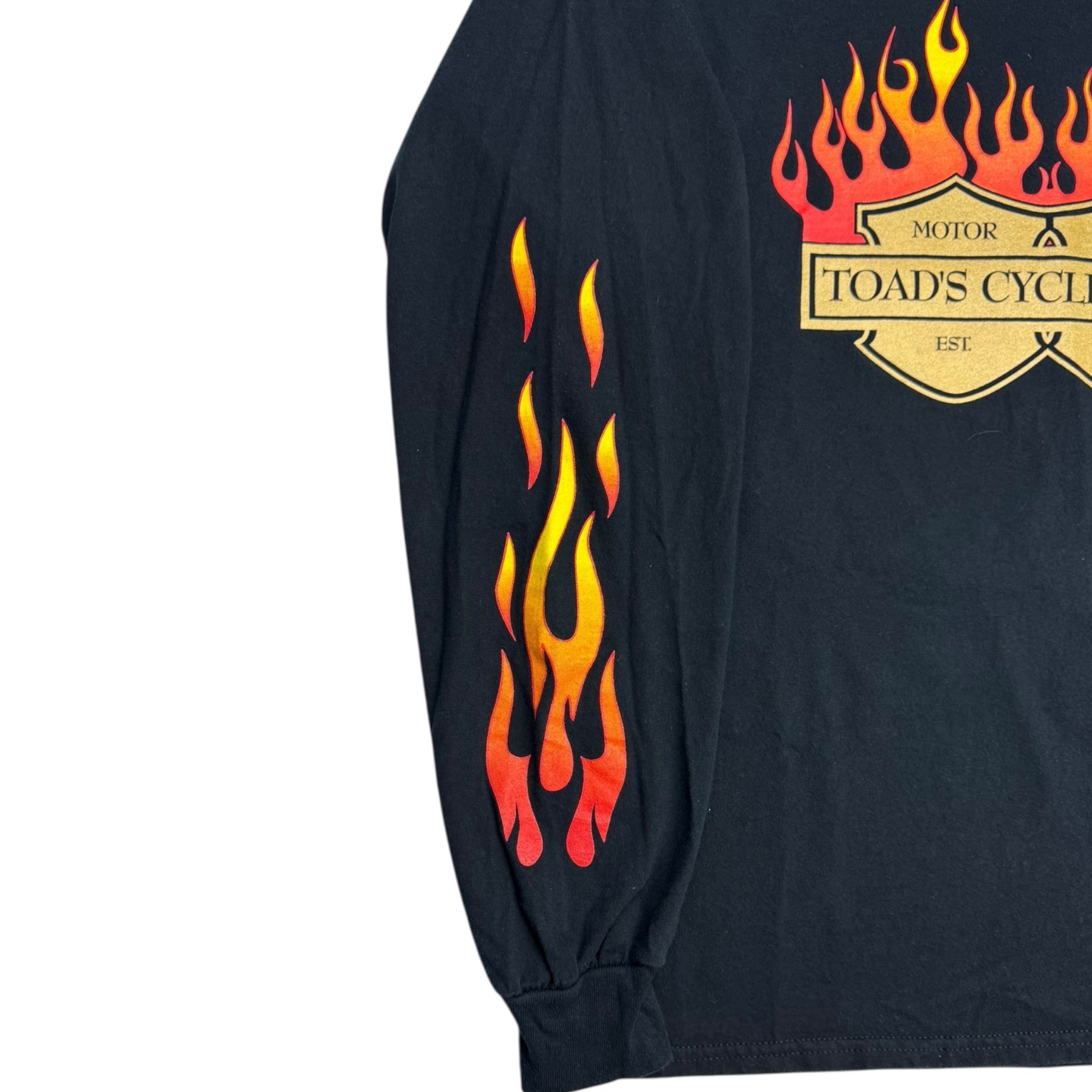 Vintage Toad Motorcycles Flame Longsleeve Shirt