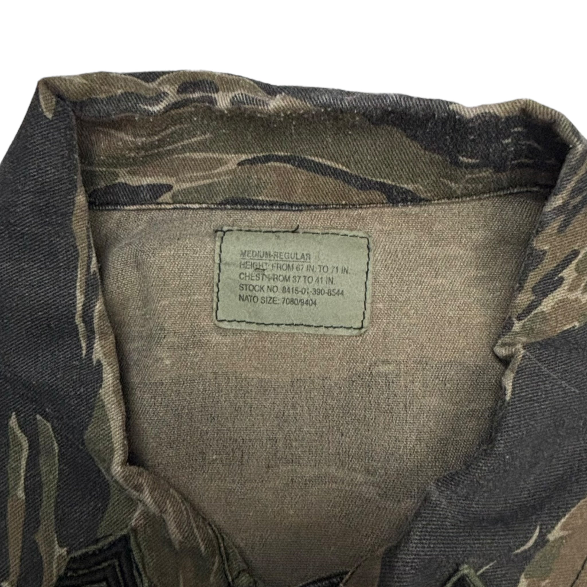 Vintage Special Forces Tiger Stripe Camo Combat Jacket