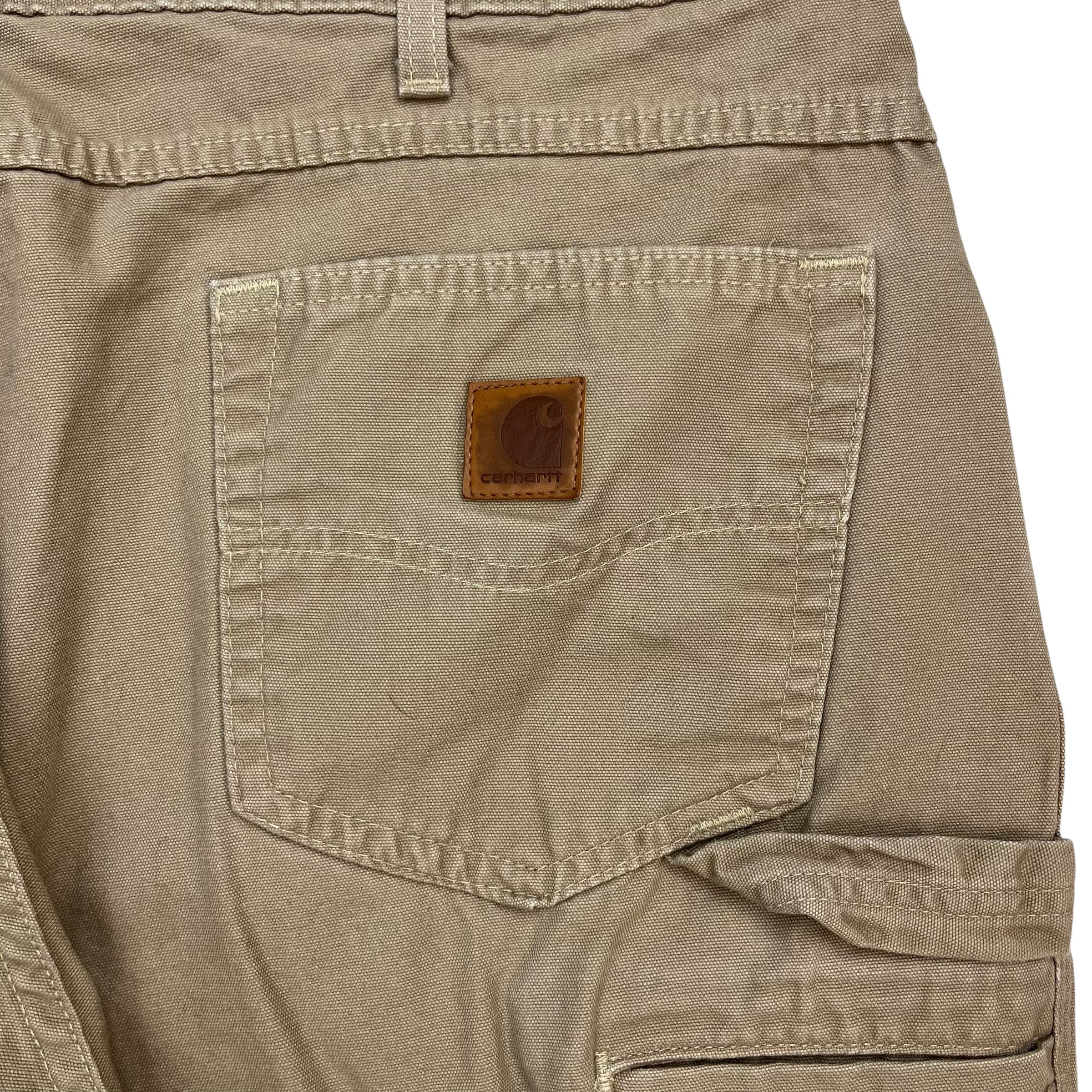 Vintage Carhartt Dungaree Pants Beige