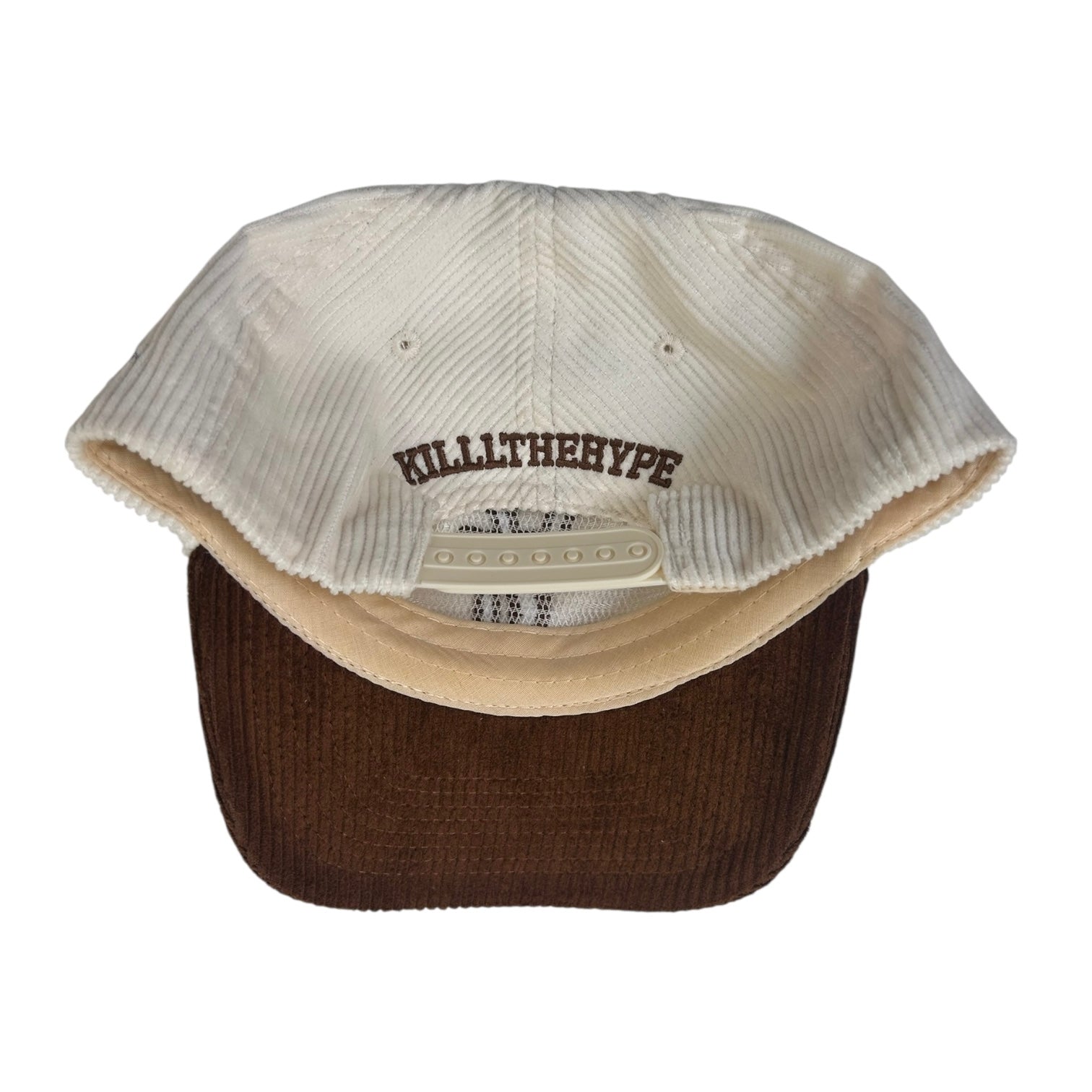 Kill The Hype LA Dodgers Corduroy SnapBack Hat Cream/Brown