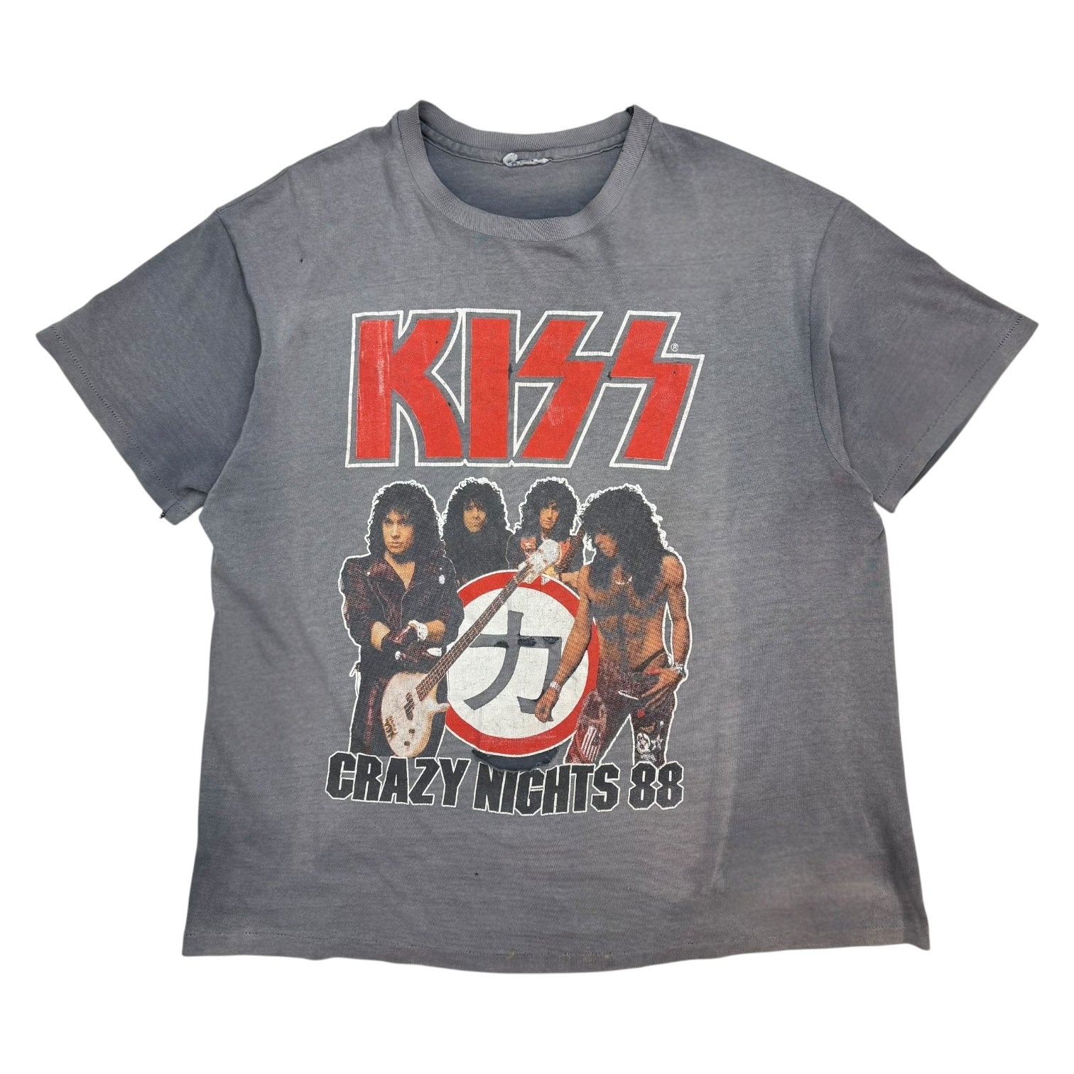 1988 Kiss Crazy Nights ‘88 Tee Faded Black