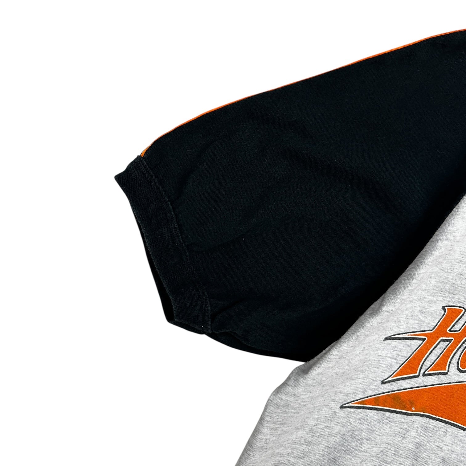 Vintage Harley Davidson Raglan T-Shirt Grey