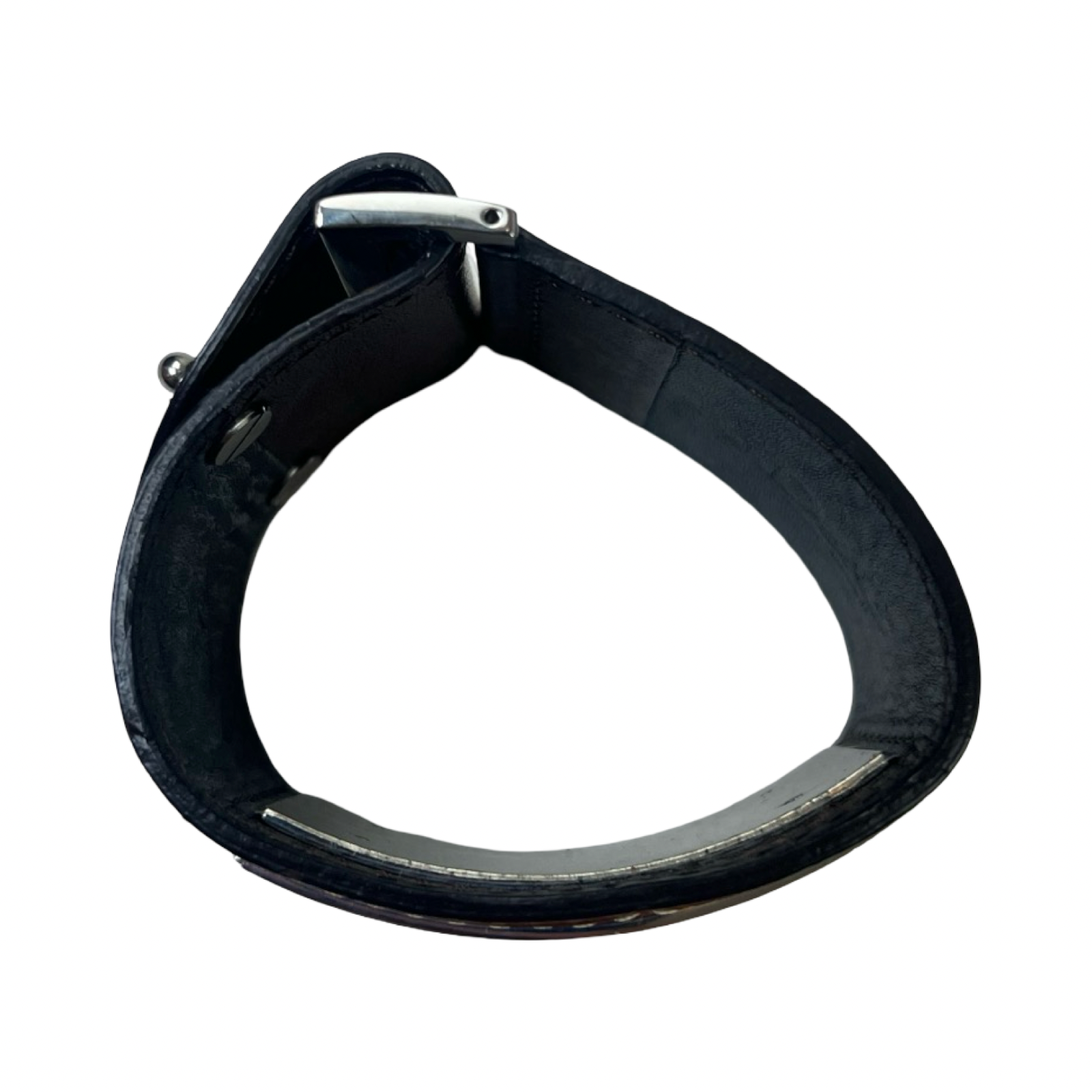 Vintage Dolce & Gabbana Brown Leather Cuff Bracelet