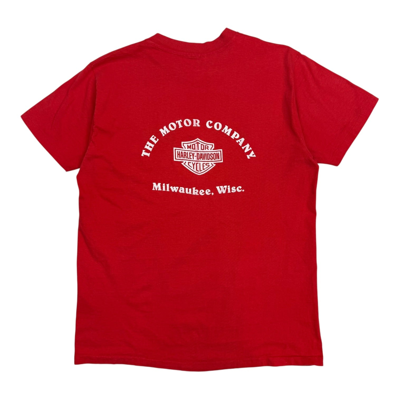 Vintage 1980s Harley Davidson ‘I Make The Eagle Fly’ Tee Red