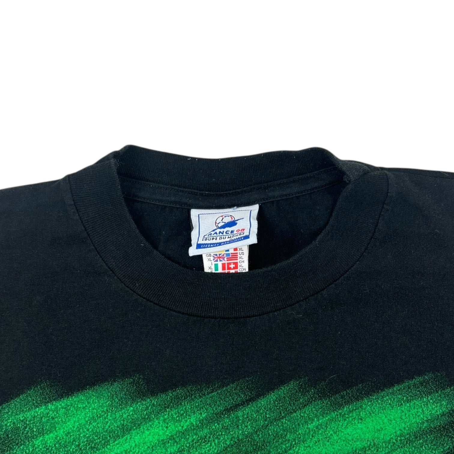 Vintage 1998 Fifa World Cup Brazil T-Shirt Black