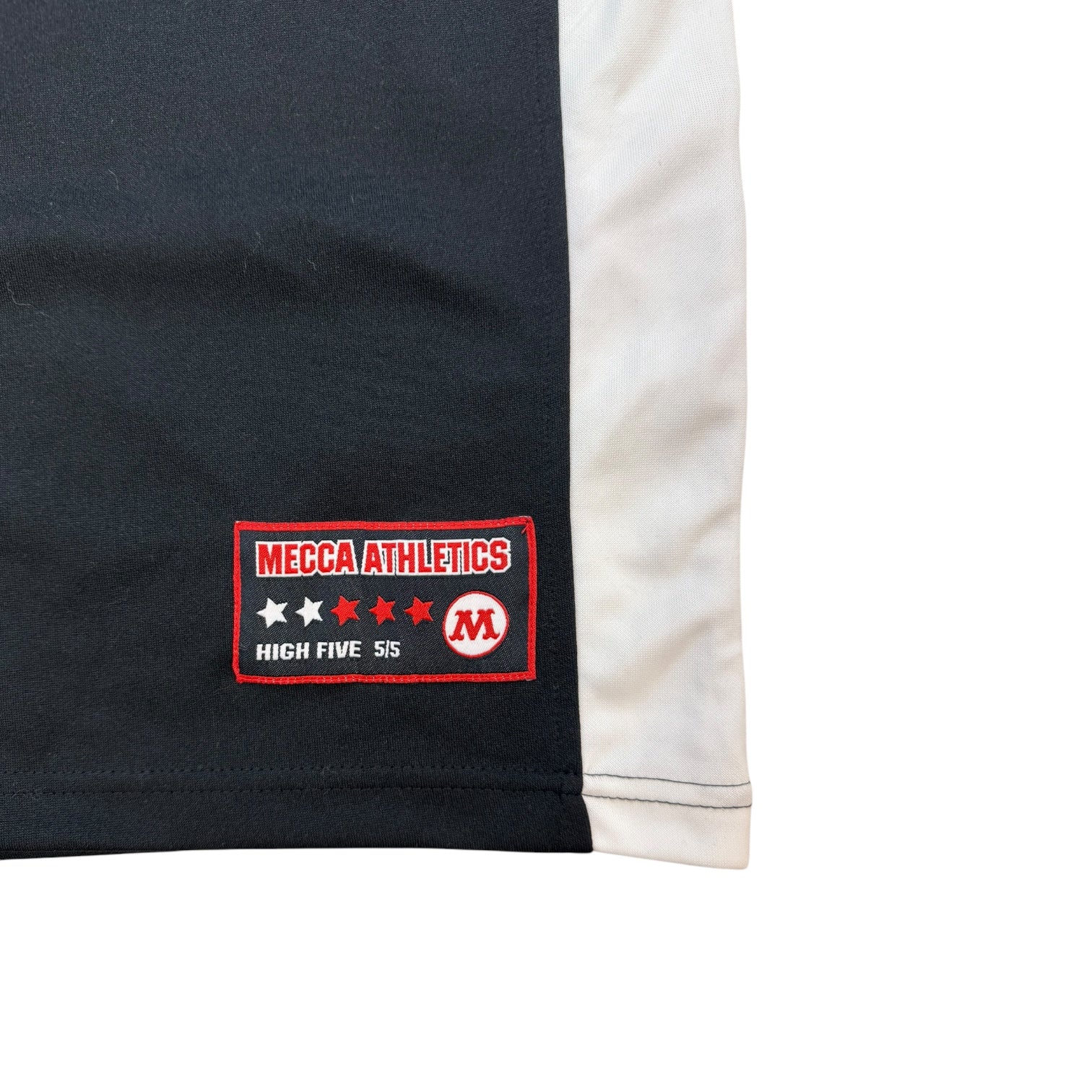 Vintage Y2K Mecca Sports High Five Baseball Jersey Black/Red