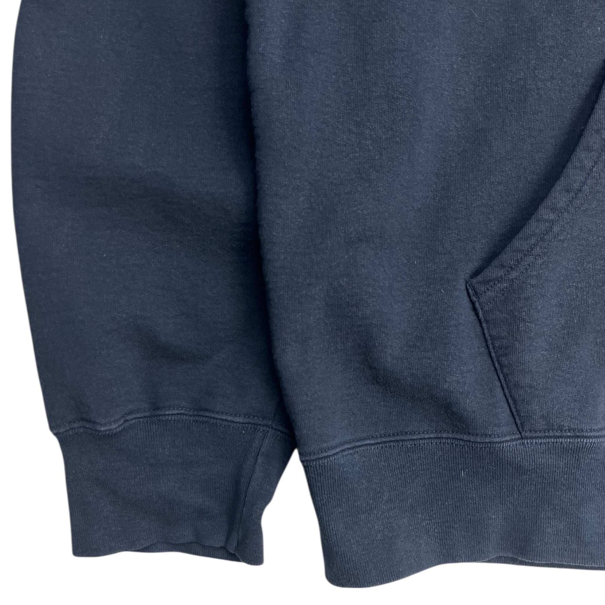 Supreme Pocket Box Logo Zip Up Hoodie Navy