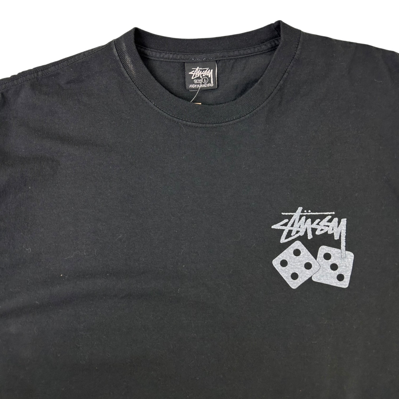 Stussy Dice Pigment Dyed T-Shirt Black