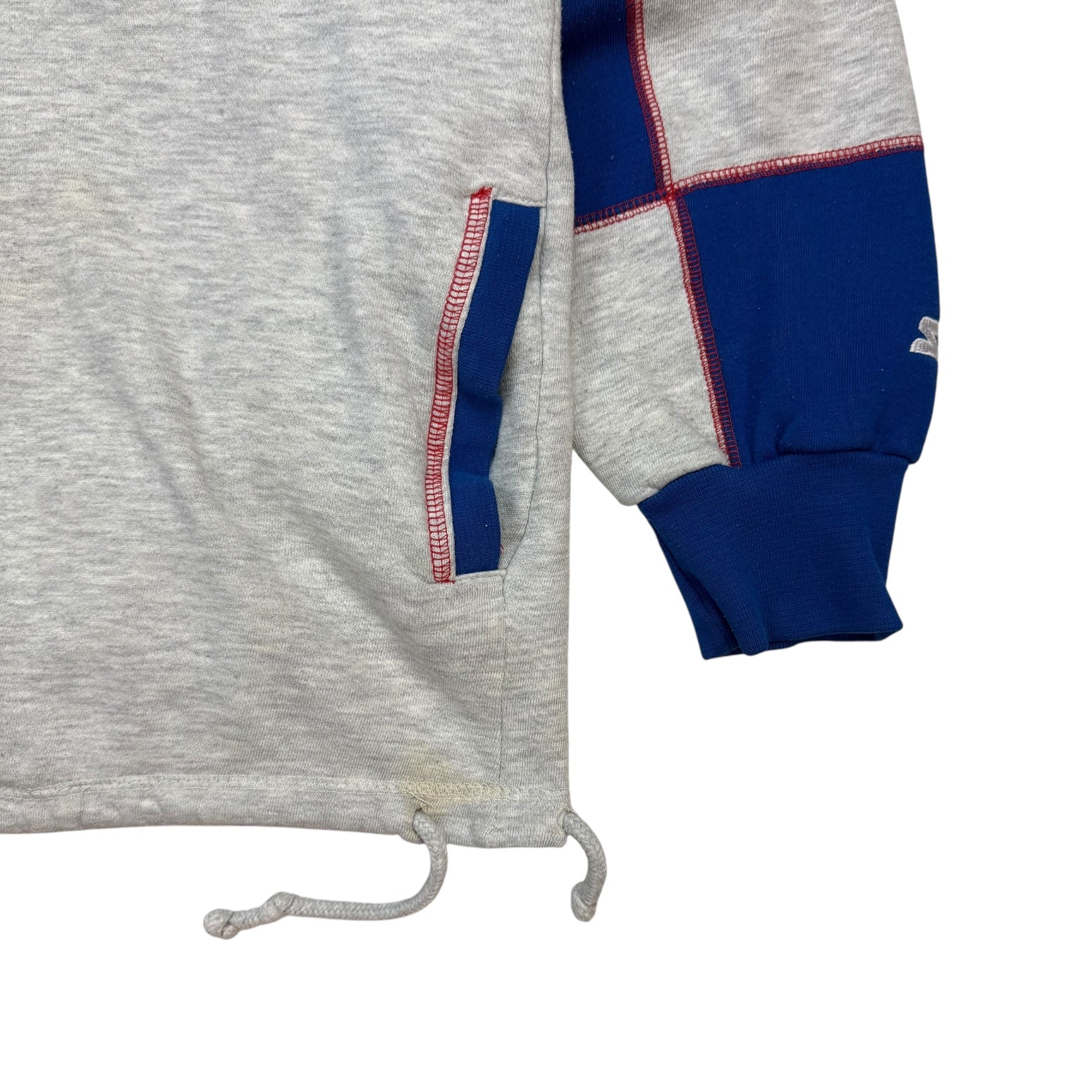 Vintage Starter Chicago Cubs Hoodie White/Blue