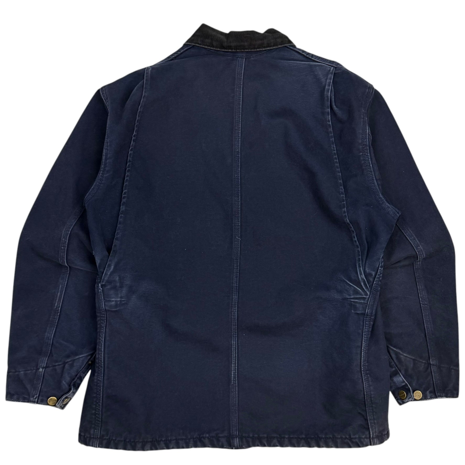 Vintage Carhartt Chore Jacket Blanket Lined Navy