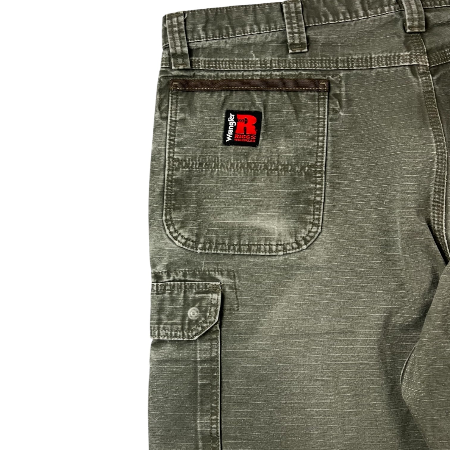 Vintage Wrangler Riggs Workwear Carpenter Pants Green