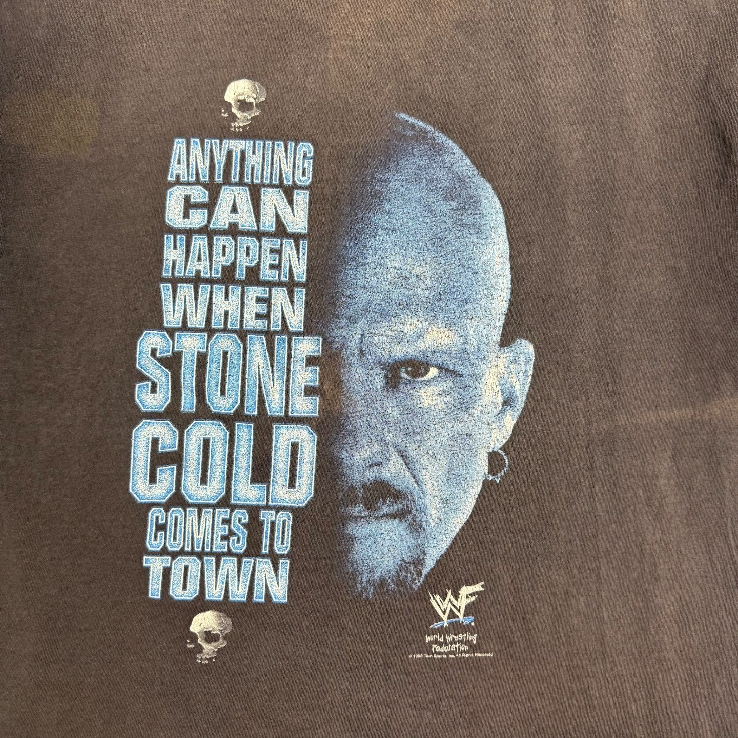 1993 WWF Stone Cold Steve Austin ‘Anything Can Happen’ Tee Black
