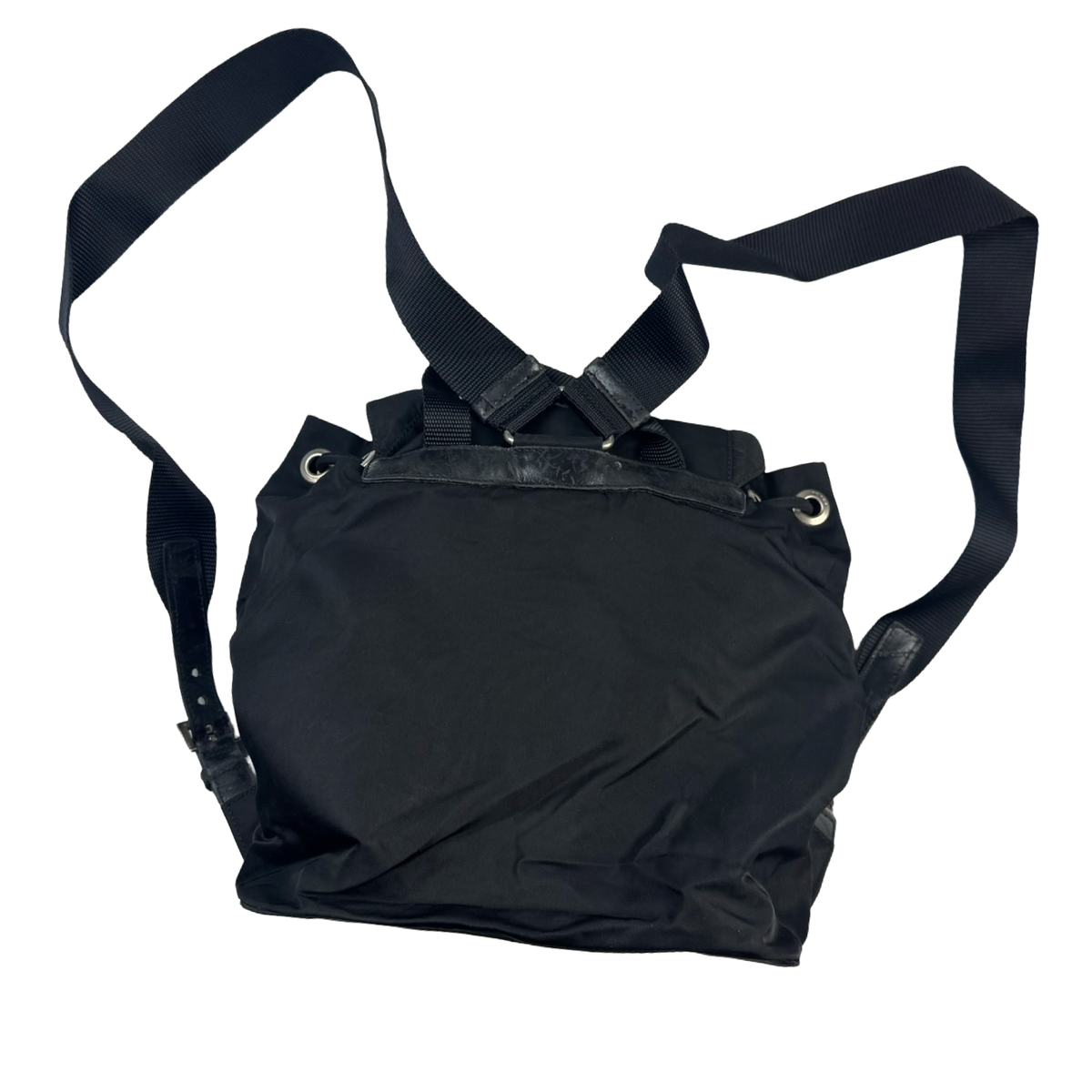 Prada Tessuto Nylon Saffiano Backpack Bag