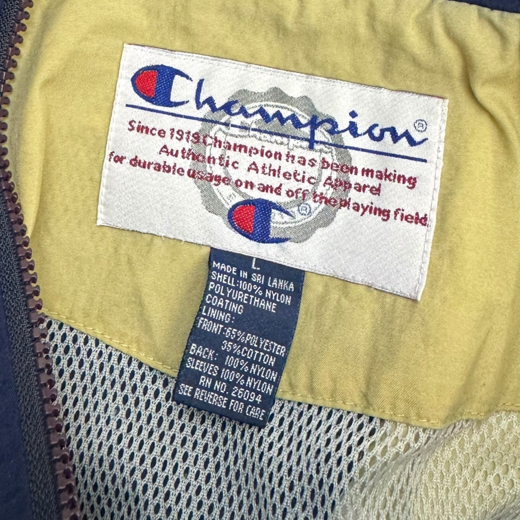Vintage Champion Windbreaker Tan/Navy