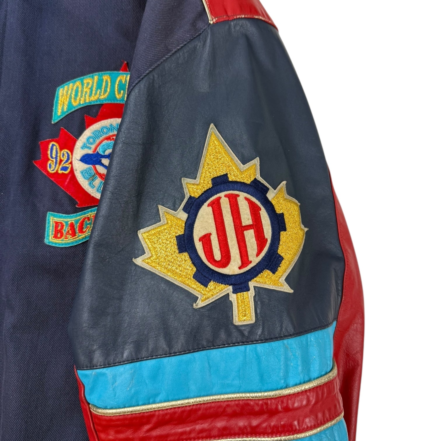1993 Toronto Blue Jays Jeff Hamilton Back 2 Back Jacket