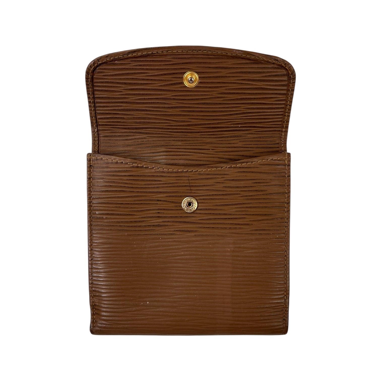 Vintage Fendi Leather Wallet Light Brown
