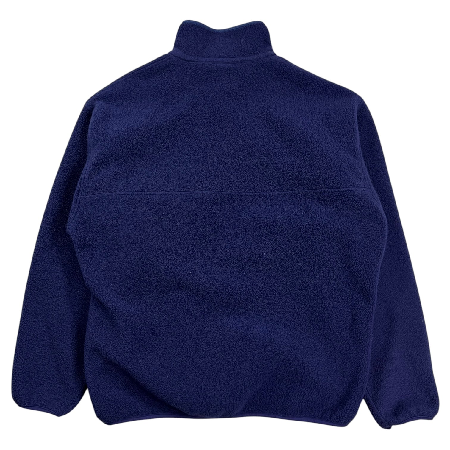 Vintage Patagonia Quarter Button Up Polar Fleeced Jacket Navy Blue