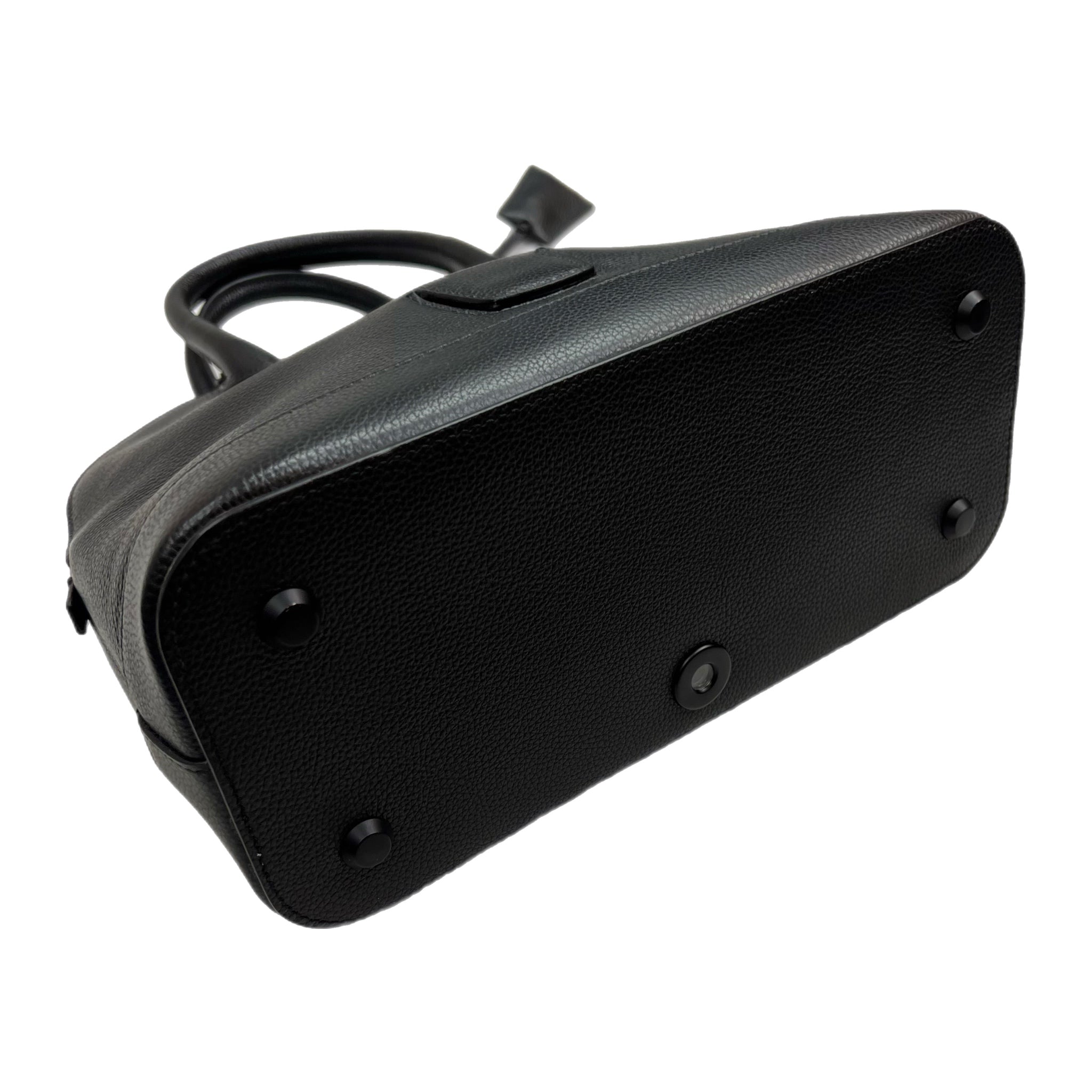 Balenciaga Calf Skin LED Logo Projector Bag Black