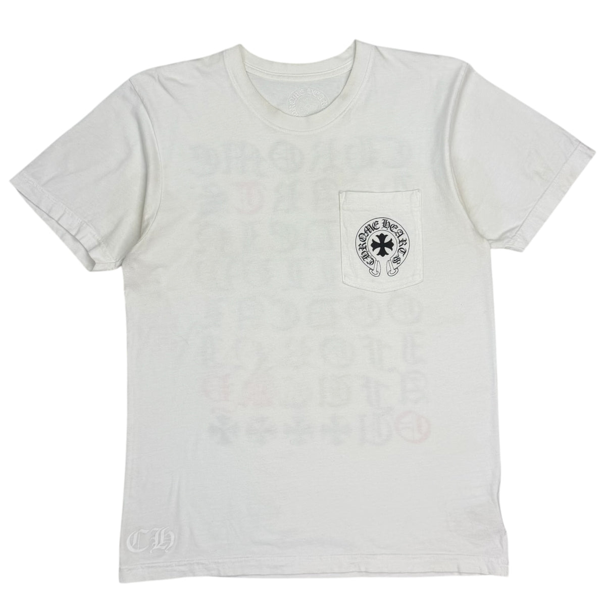 Chrome Hearts Tokyo Exclusive Eye Chart Pocket Tee White