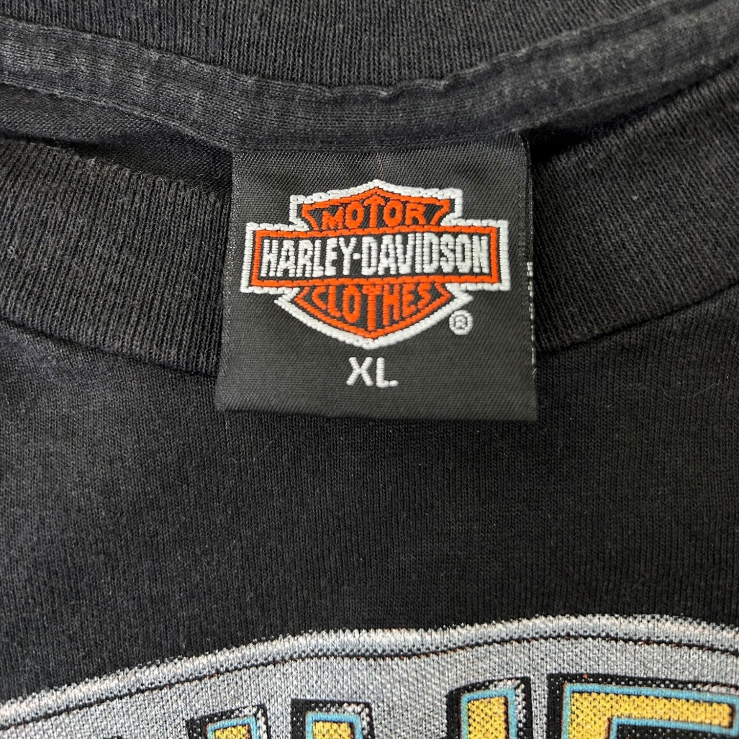 Vintage 1990 Harley Davidson “Panhead Fever” 3D Emblem T-Shirt Black