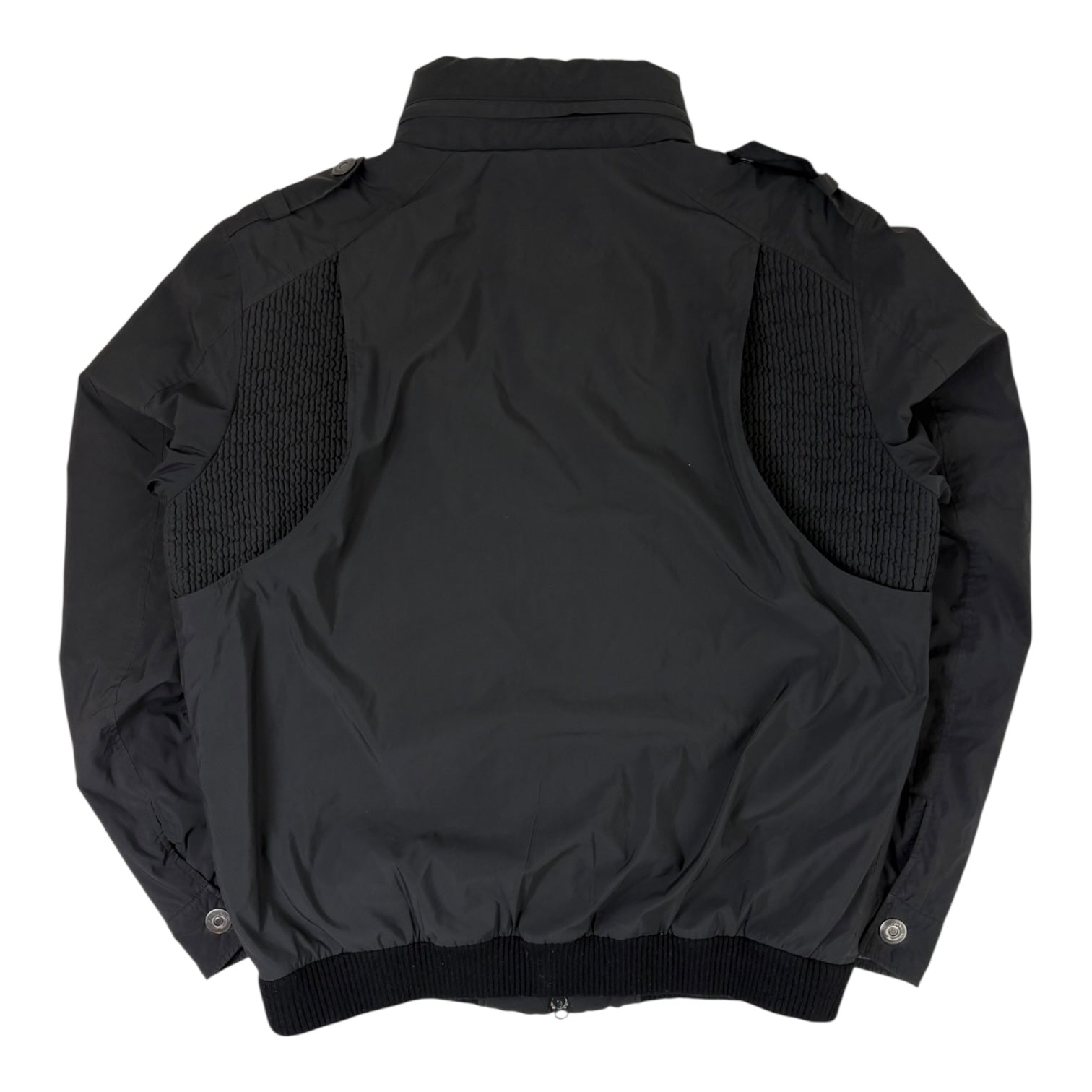 Y-3 Adidas x Yohji Contrast Panel Bomber Jacket Blacl