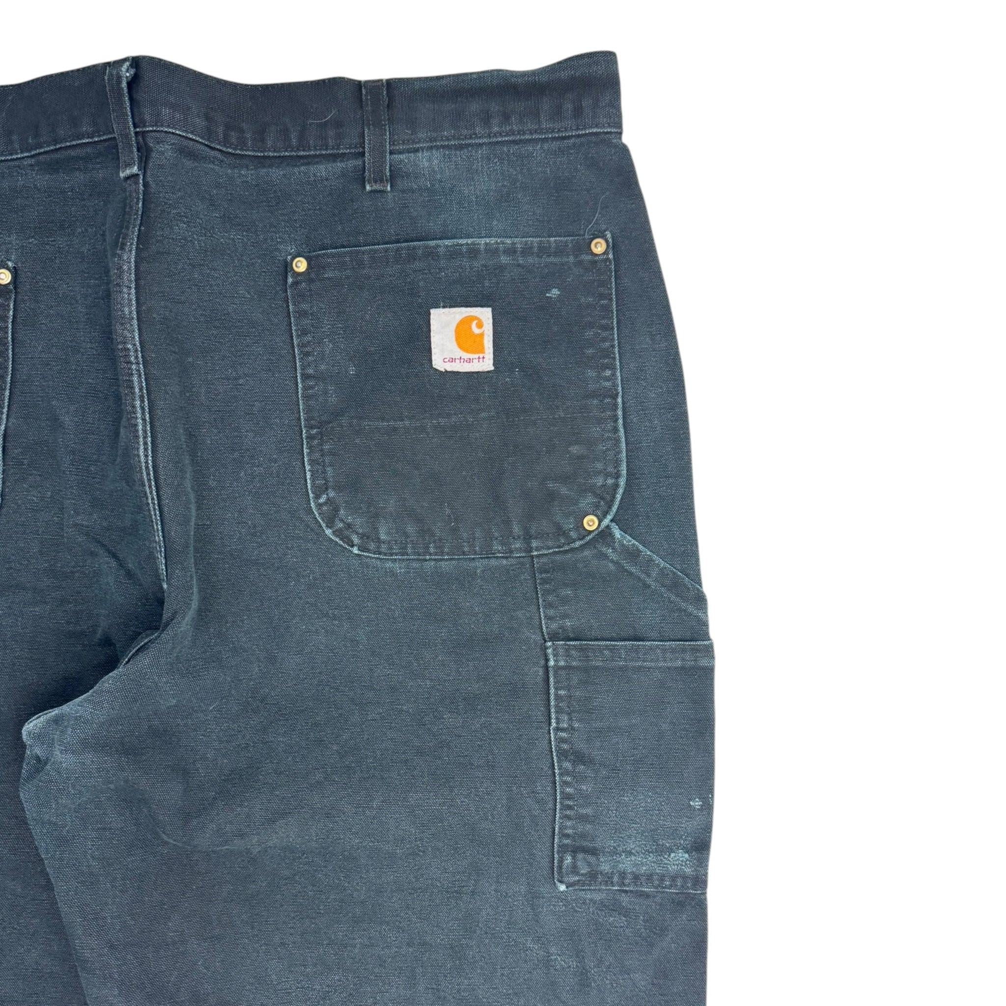 Vintage Carhartt Double Knee Bottoms Distressed Black