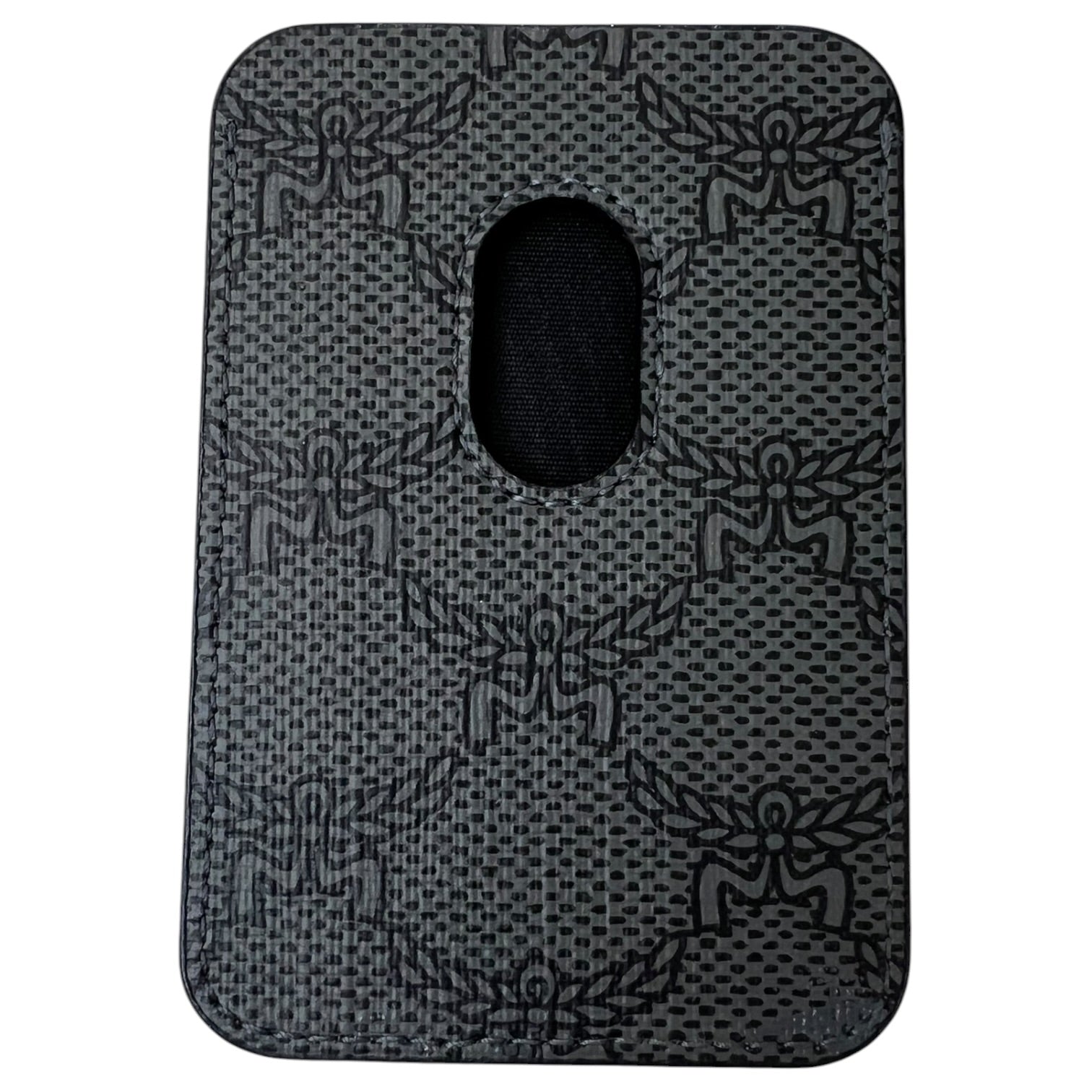 MCM Himmel Card Wallet Lauretos Dark Grey