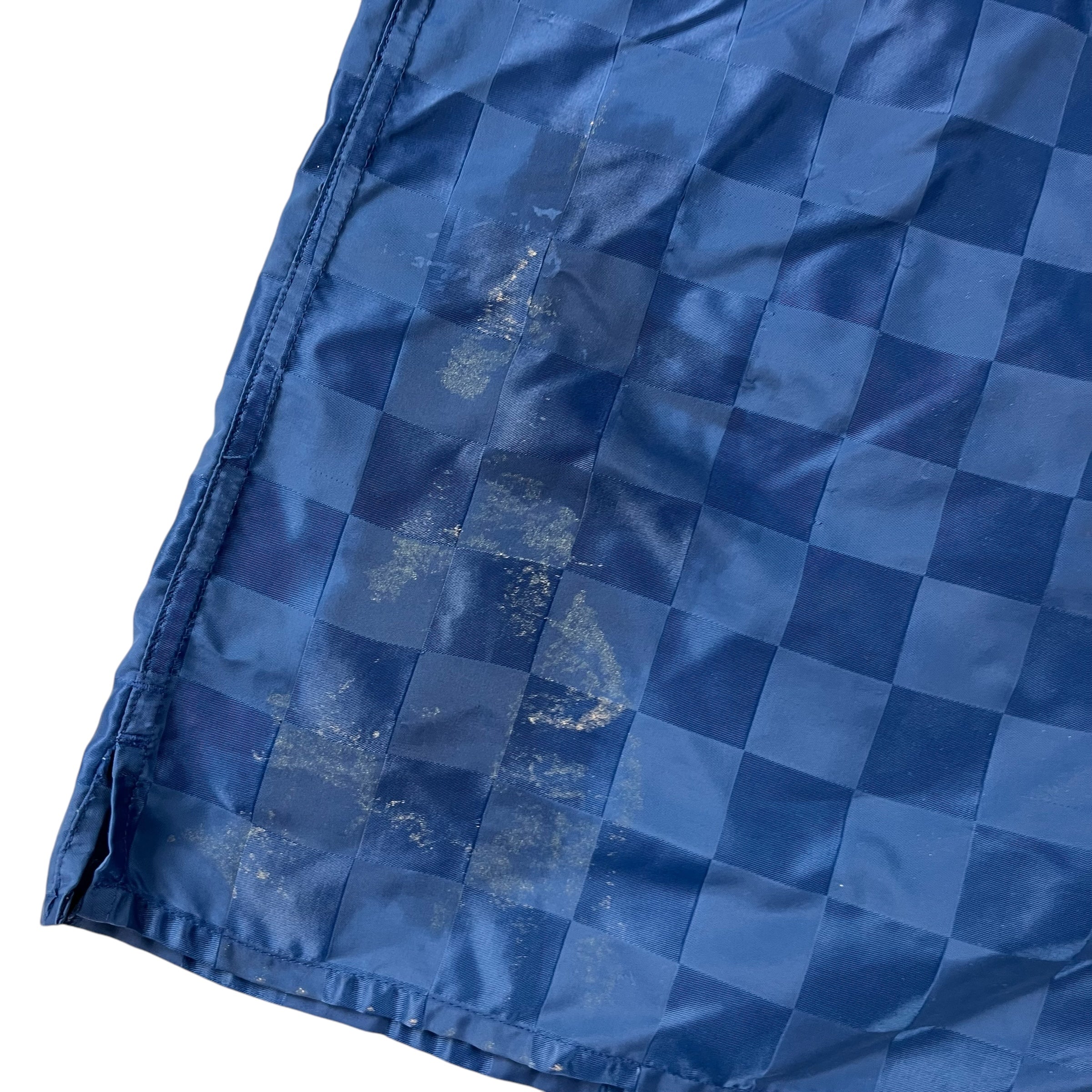 Vintage Umbro Training Shorts Navy Check