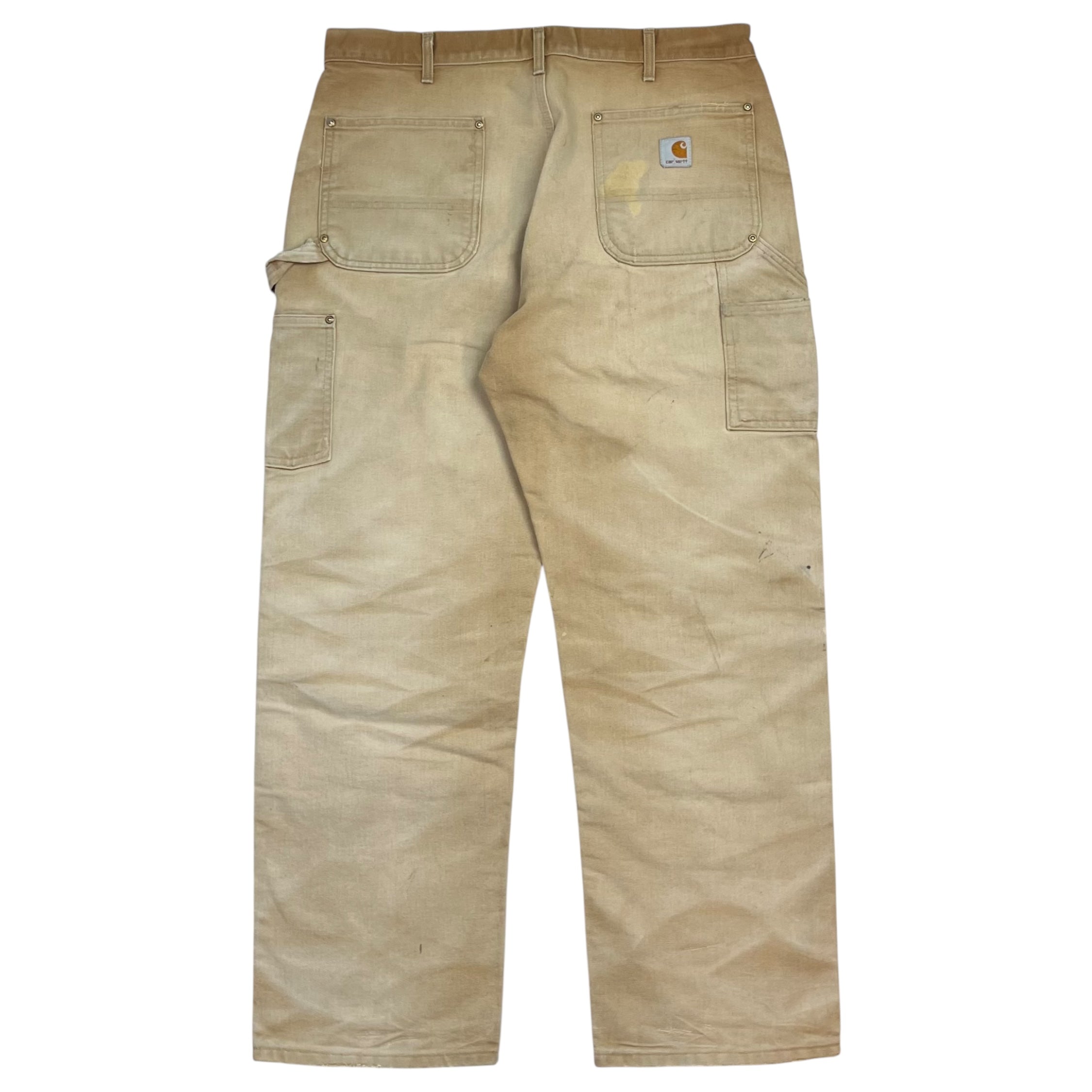 Vintage Carhartt Double Knee Work Pants Faded Tan