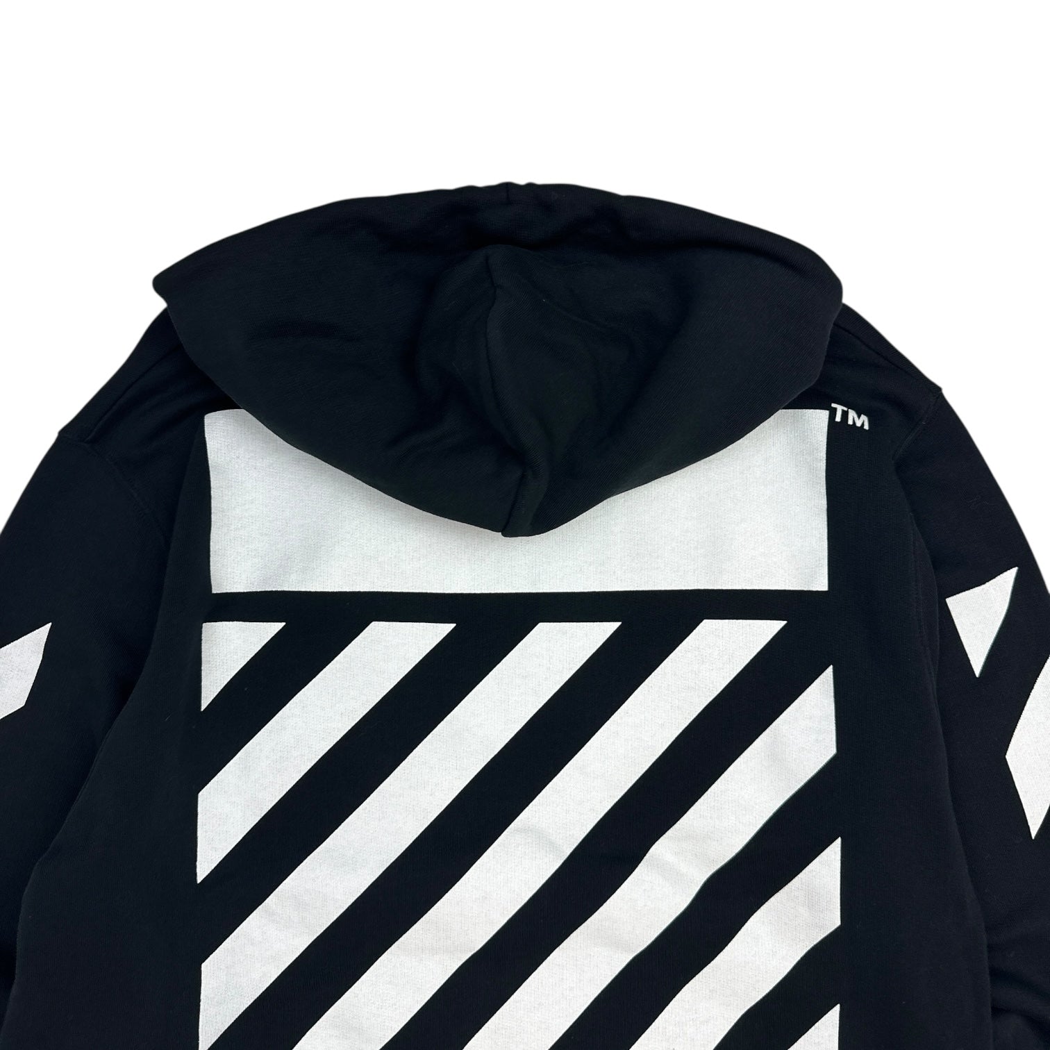 Off-White Caravaggio Diagonal Hoodie Black