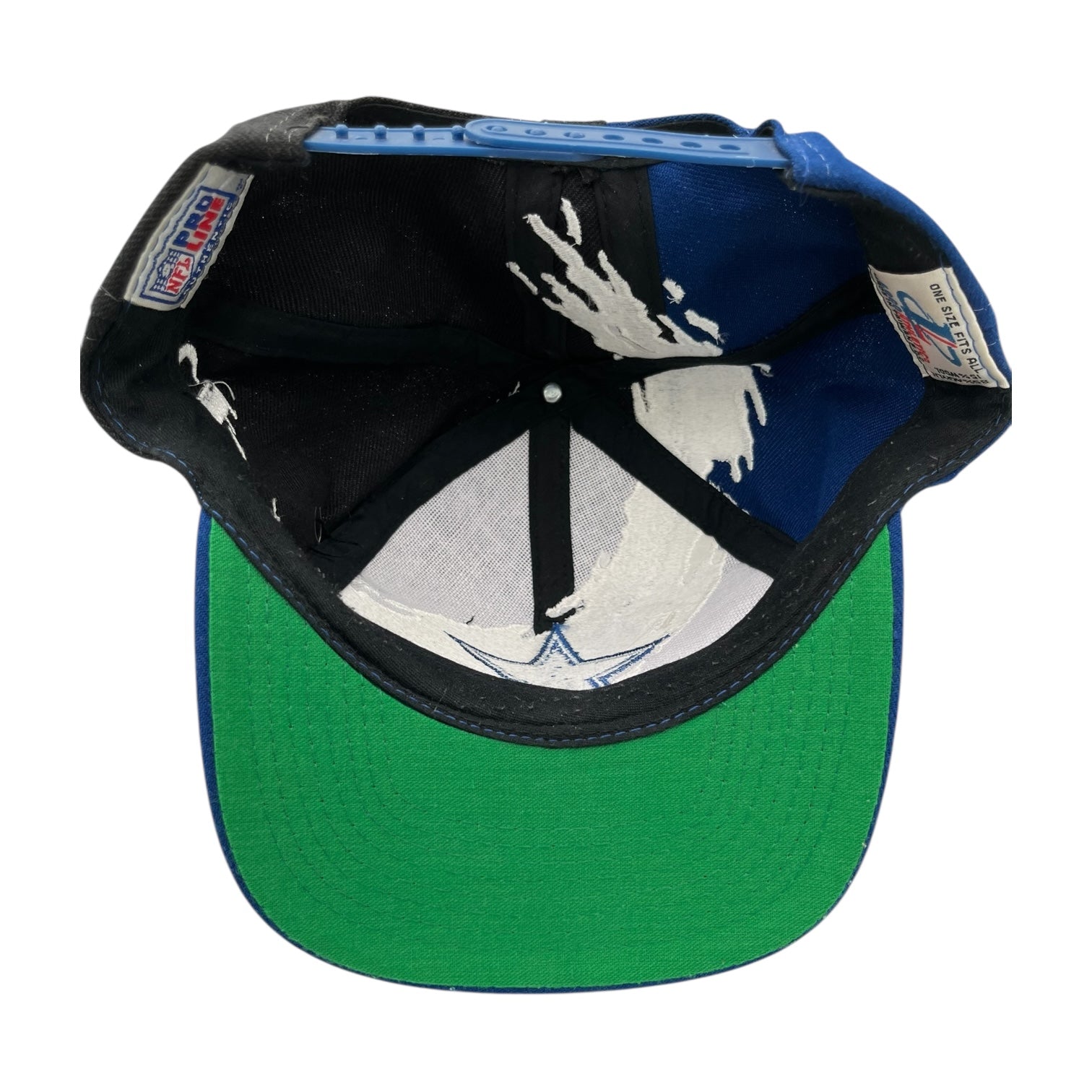 Vintage Dallas Cowboys Splash Snapback Hat Black/Blue