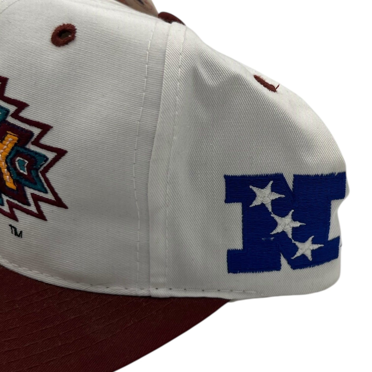 Vintage Super Bowl XXX Snapback Hat White/Burgundy