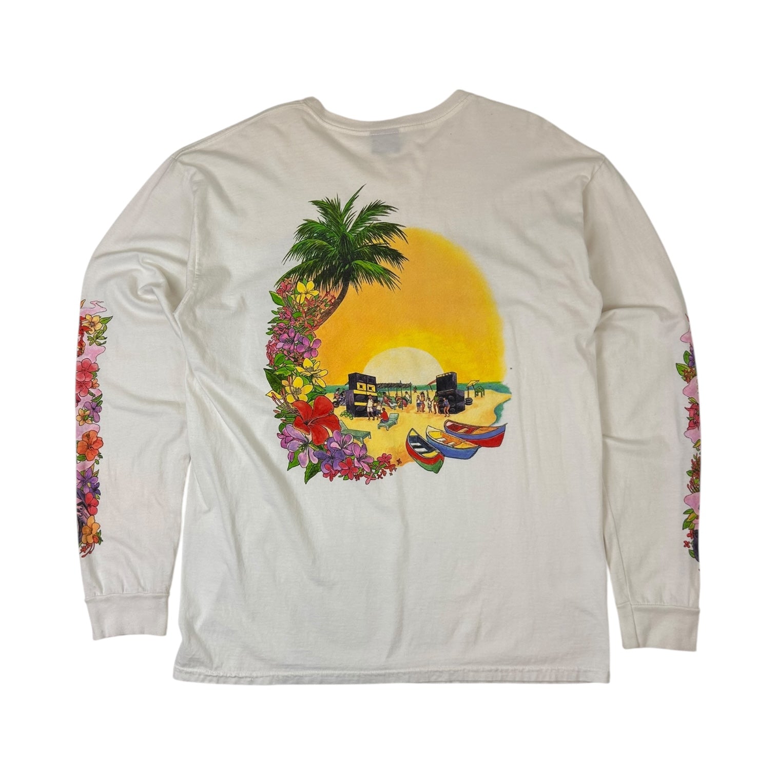 Stussy Hellshire Long Sleeve Shirt White