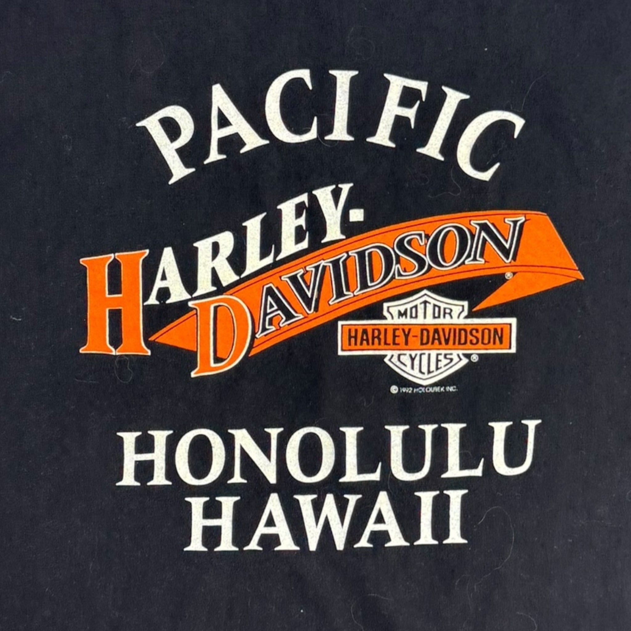 1992 Harley Davidson Honolulu Hawaii T-Shirt