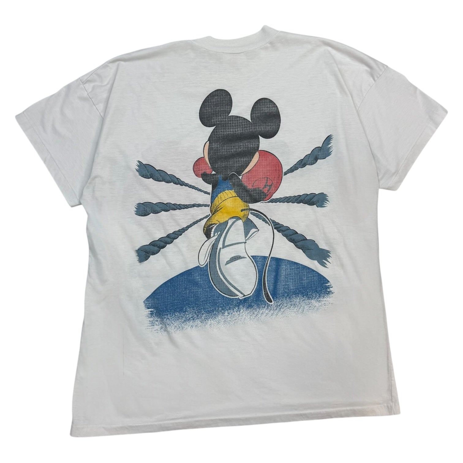Vintage Disney Mickey Mouse Boxing Tee White