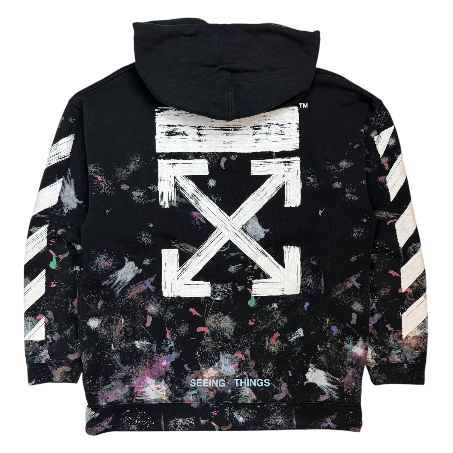 Off-White Galaxy Brushed Hoodie Black