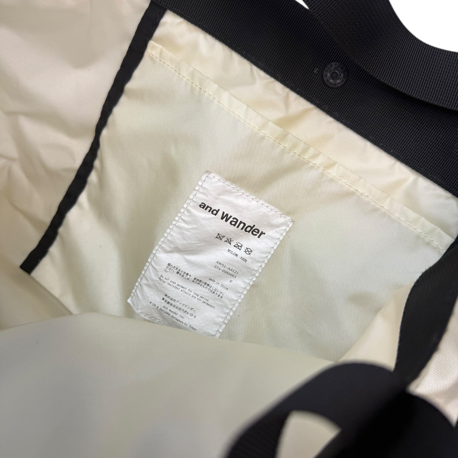 And Wander Nylon Cordura Tote Bag